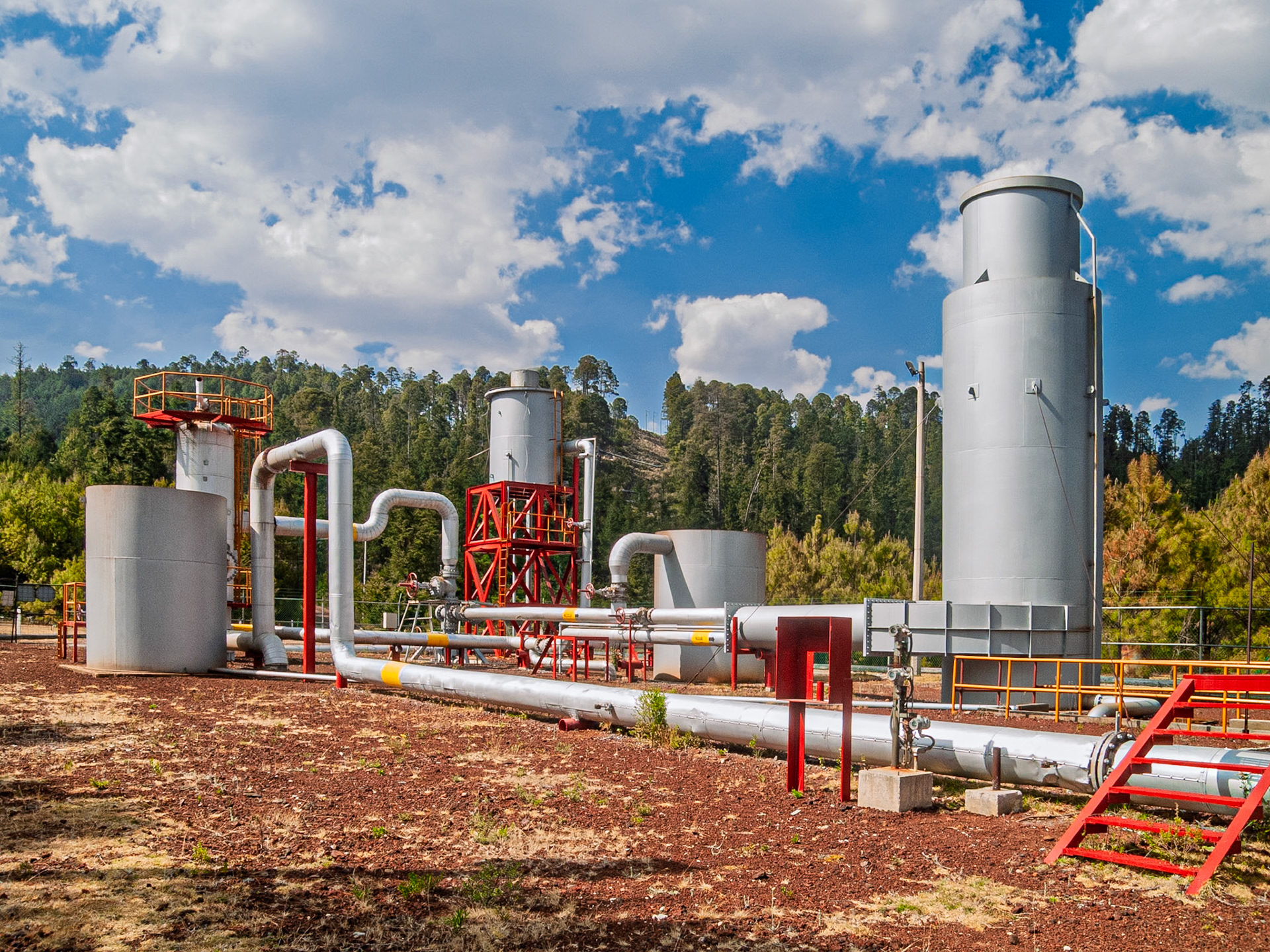 Planta térmica en los Azufres