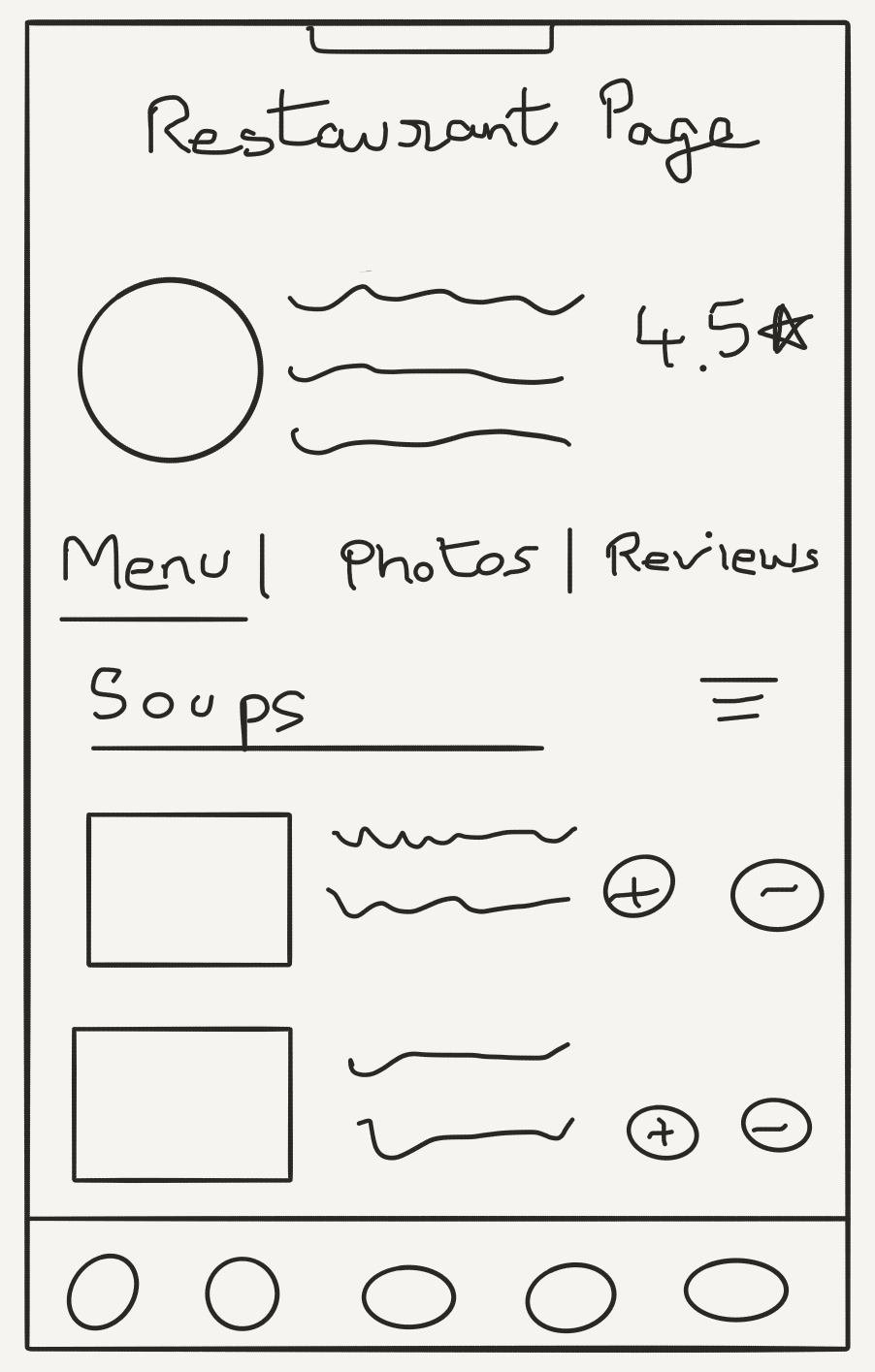 Restaurant Page