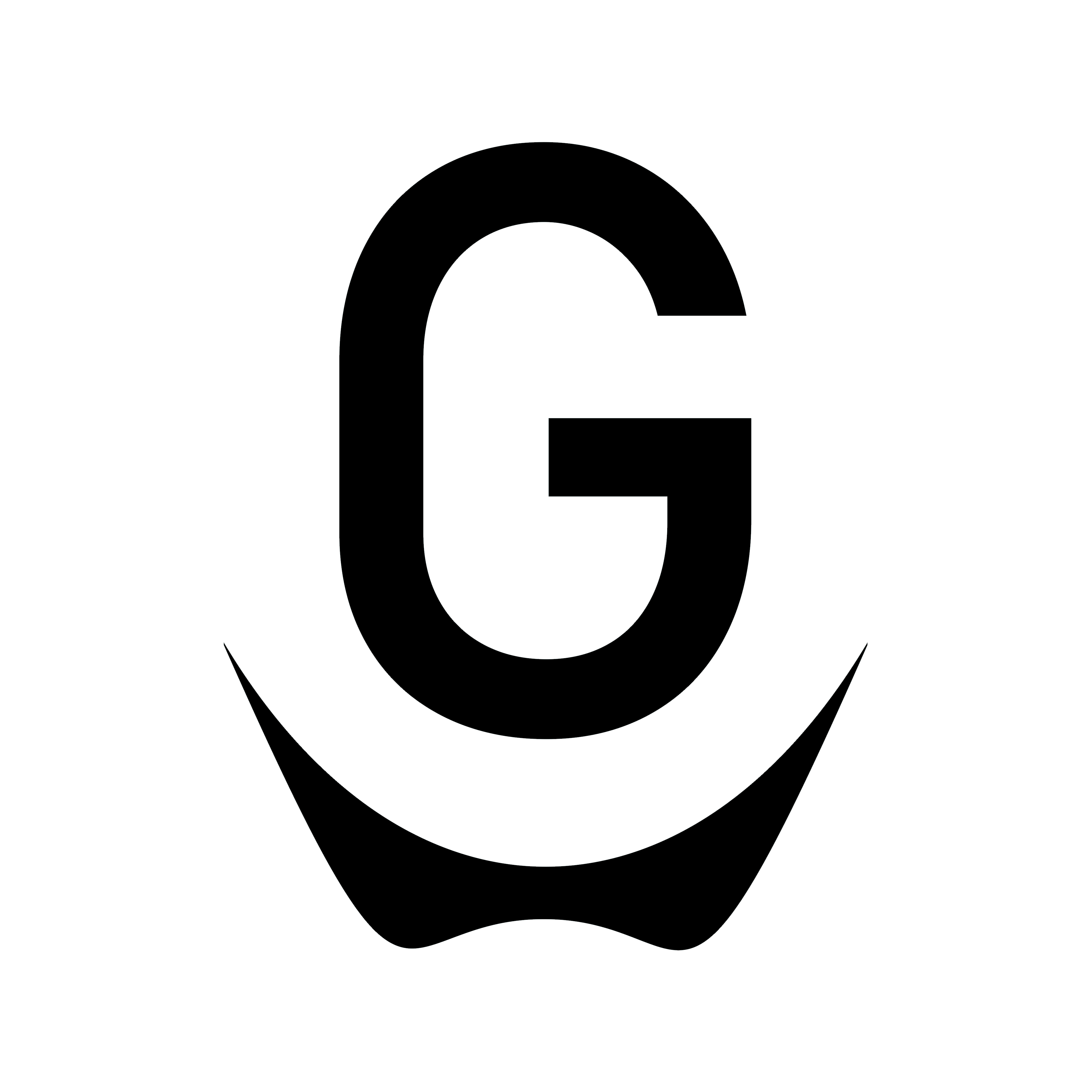 Logotipo G (ogabriels) monocromático.