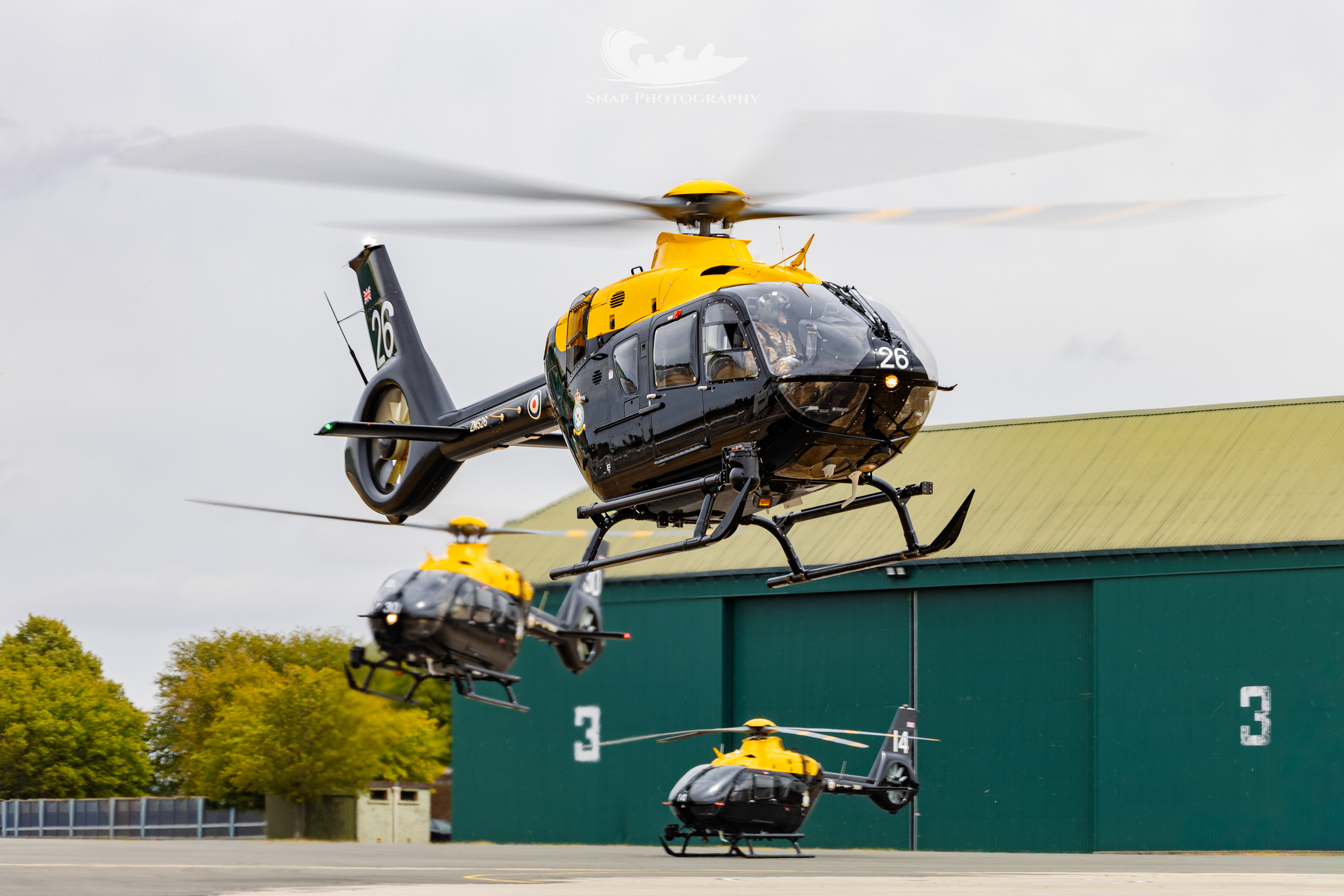 RAF Juno training helicopters