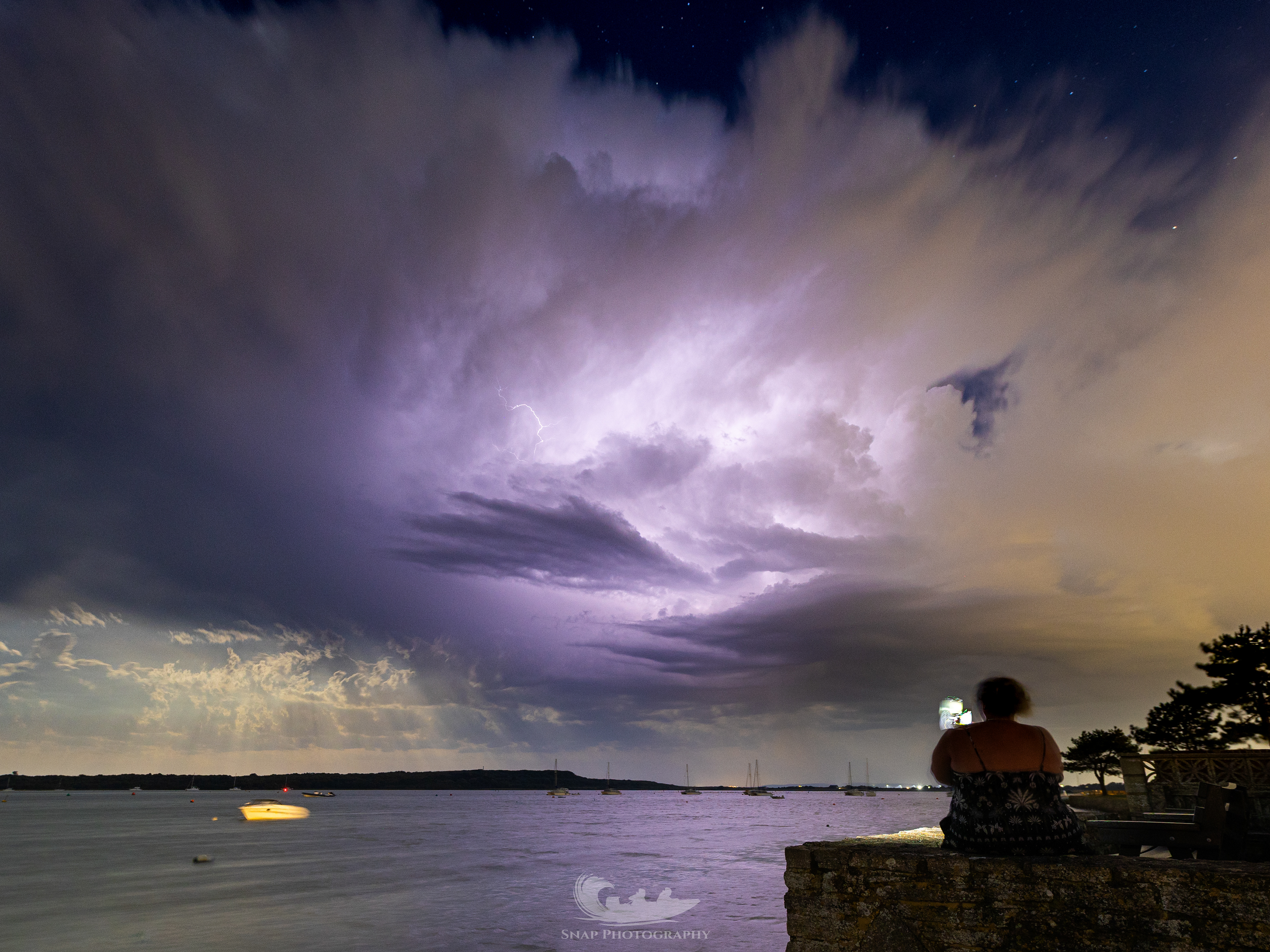 An epic storm over Christchurch harbour 