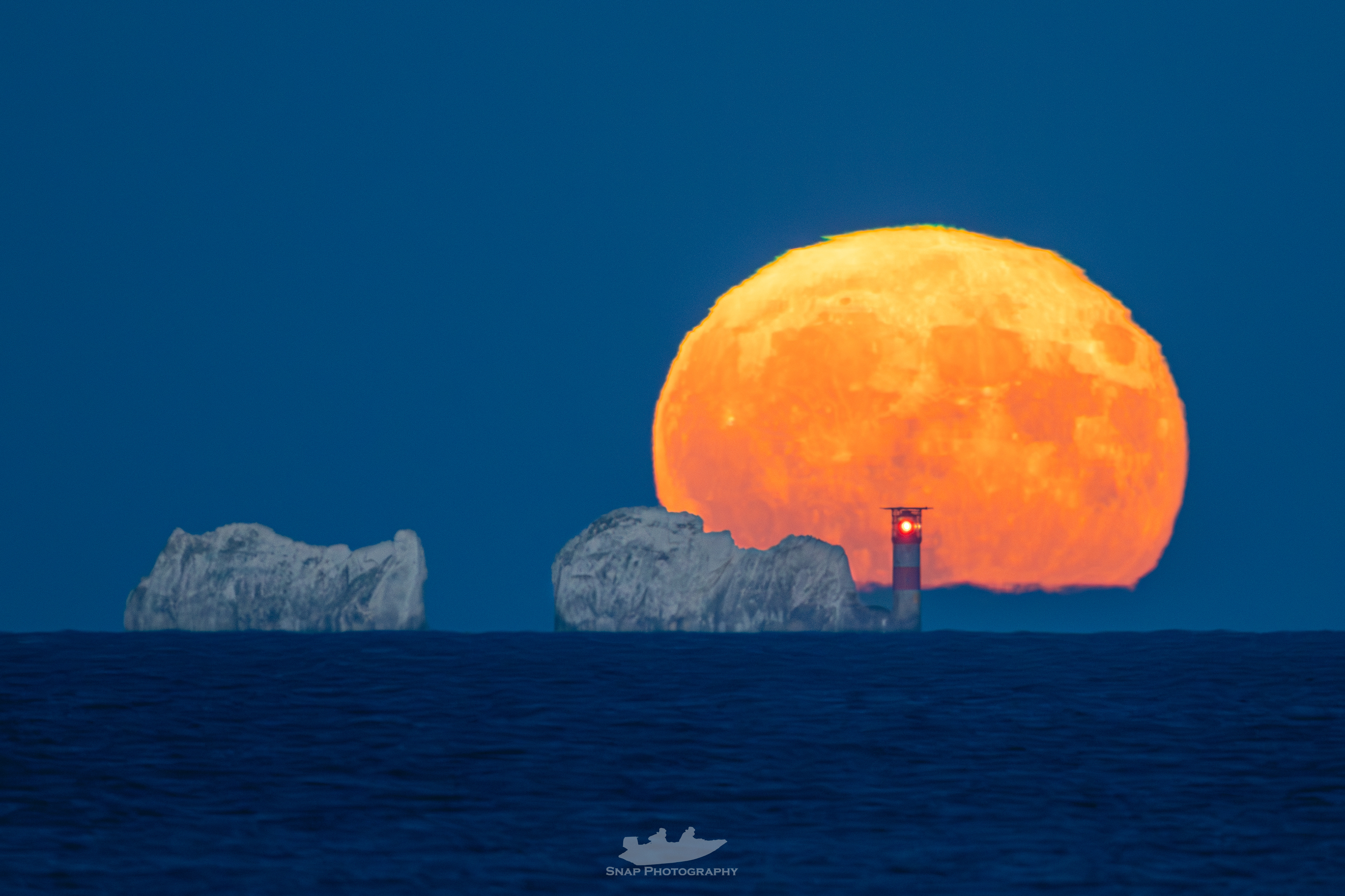 Moonrise over the Needles