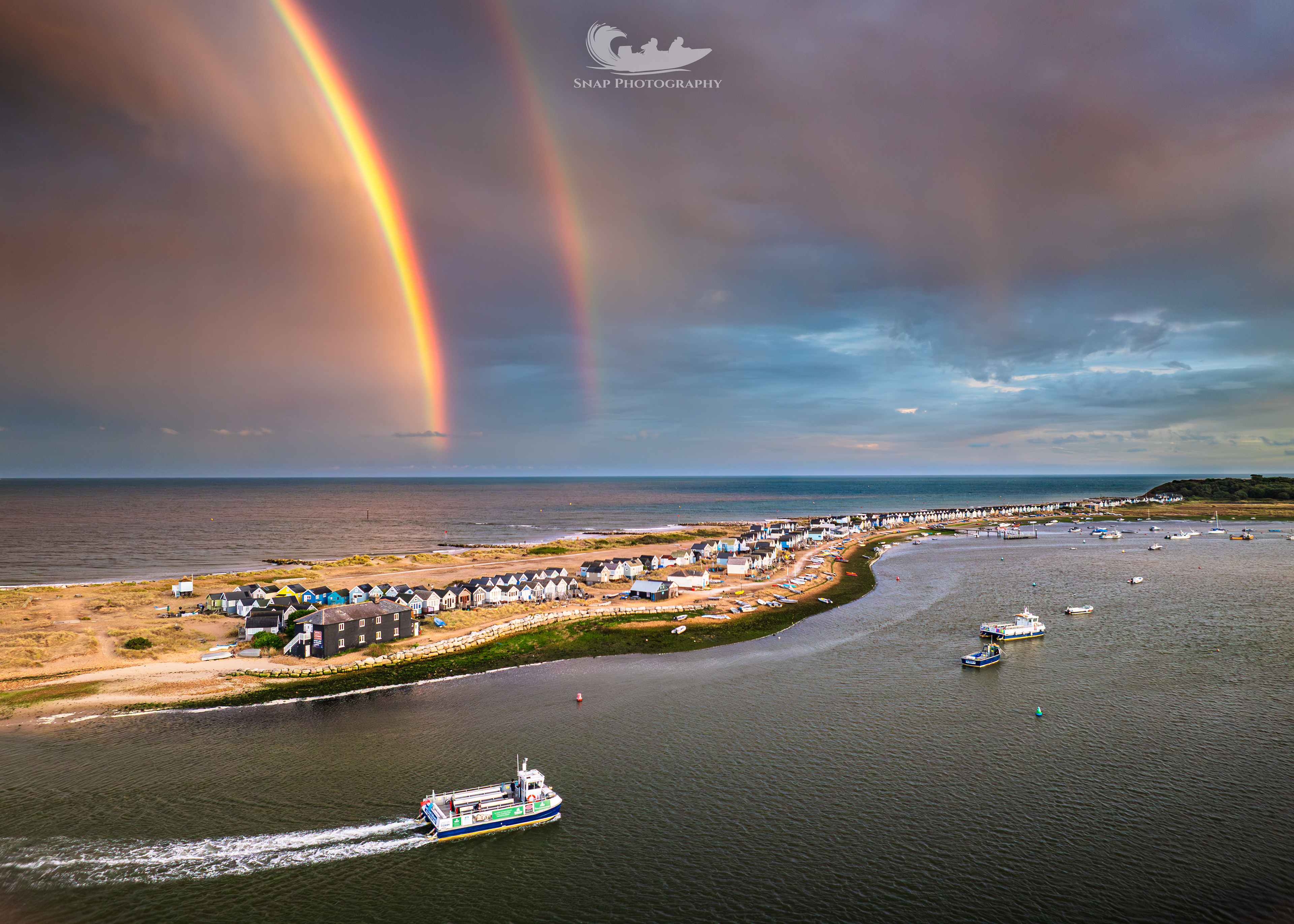 Rainbows over Hengistbury Head 