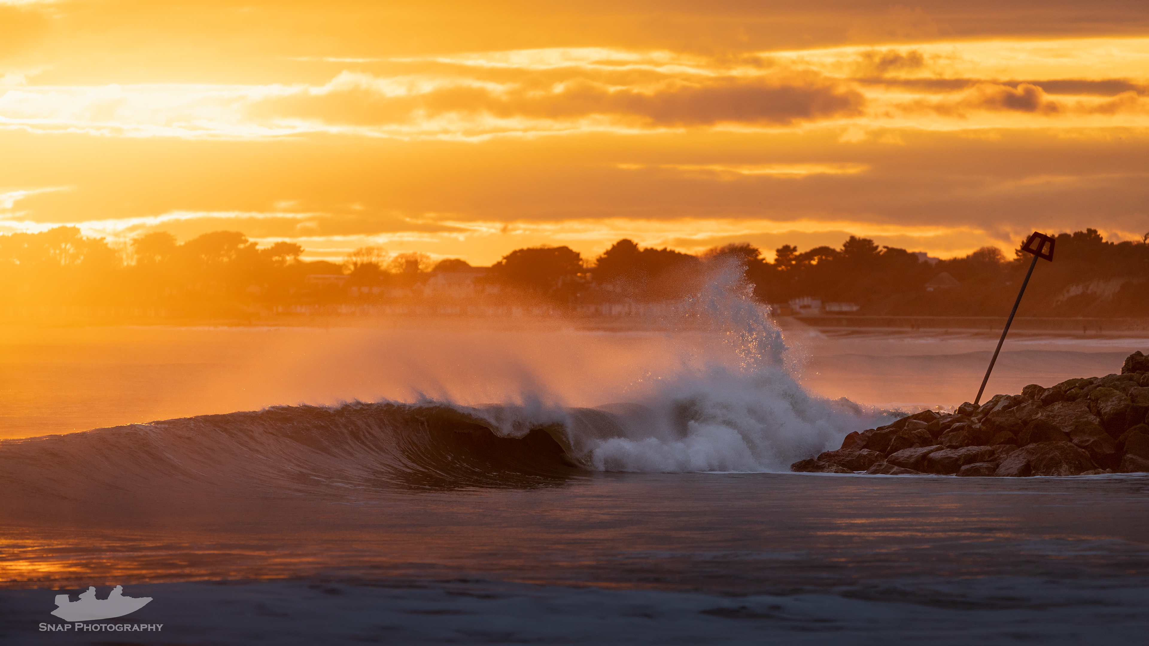 Sunset and surf 