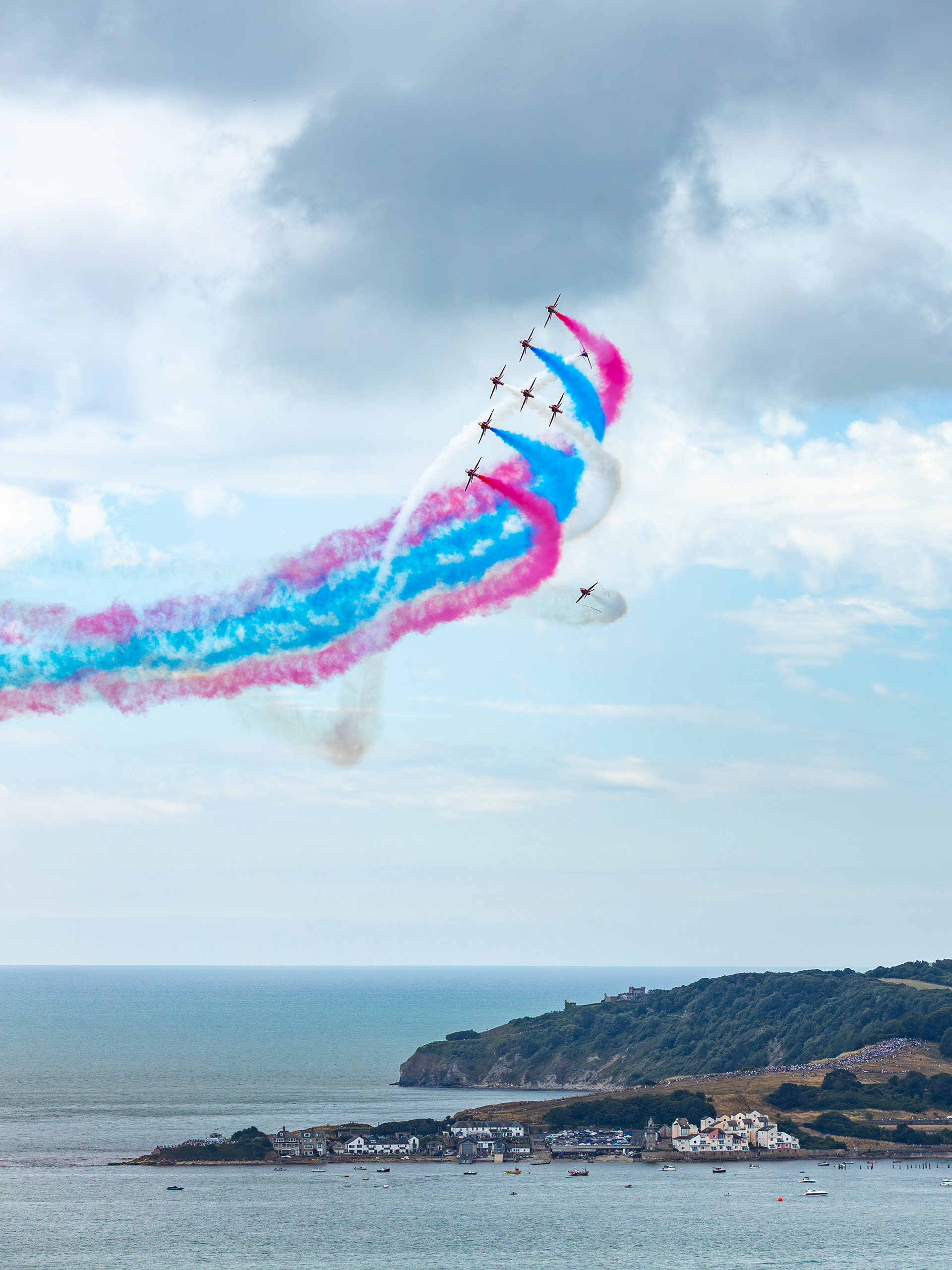 Swanage Red Arrows display