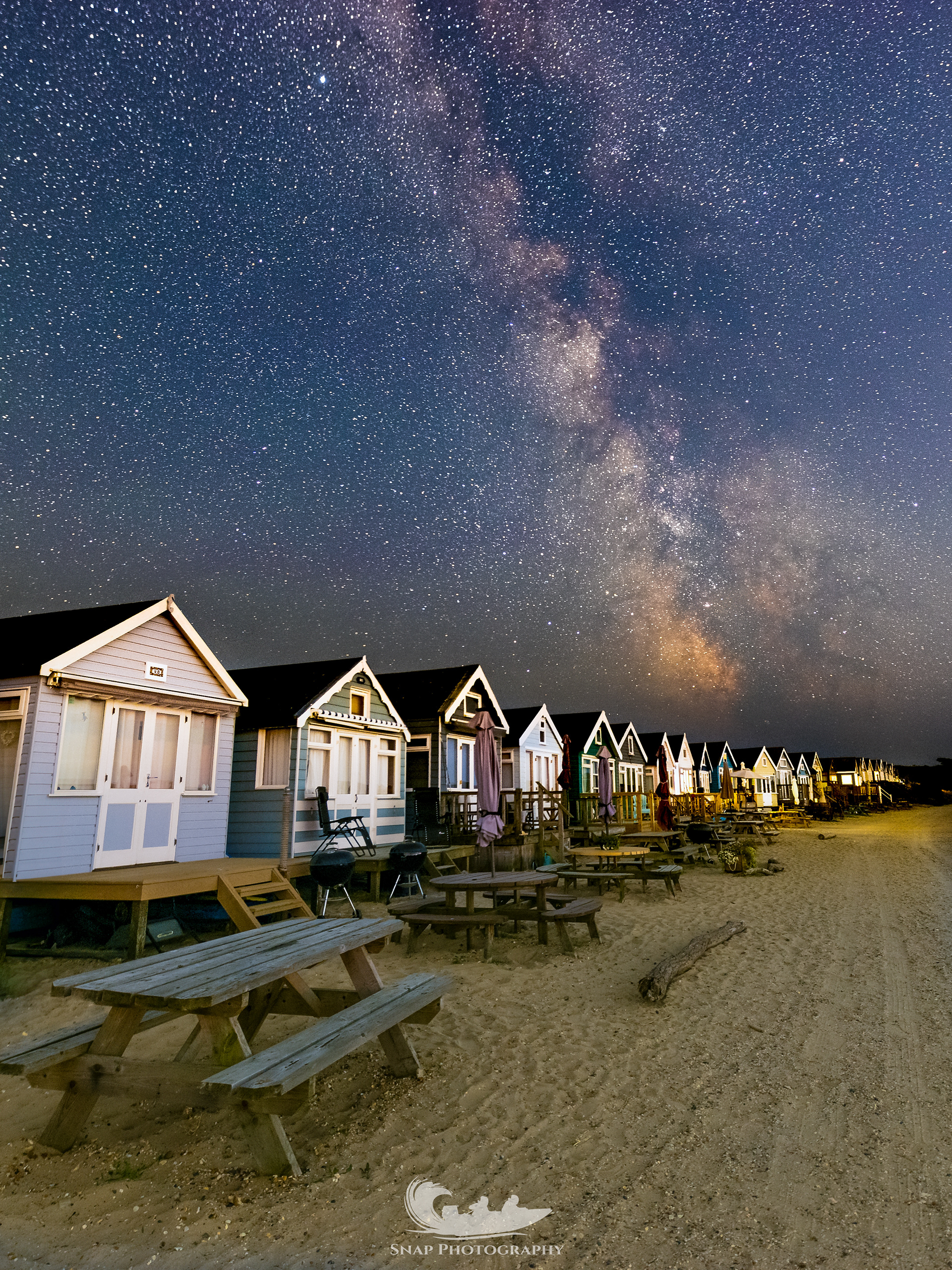 Beach hut Milky Way