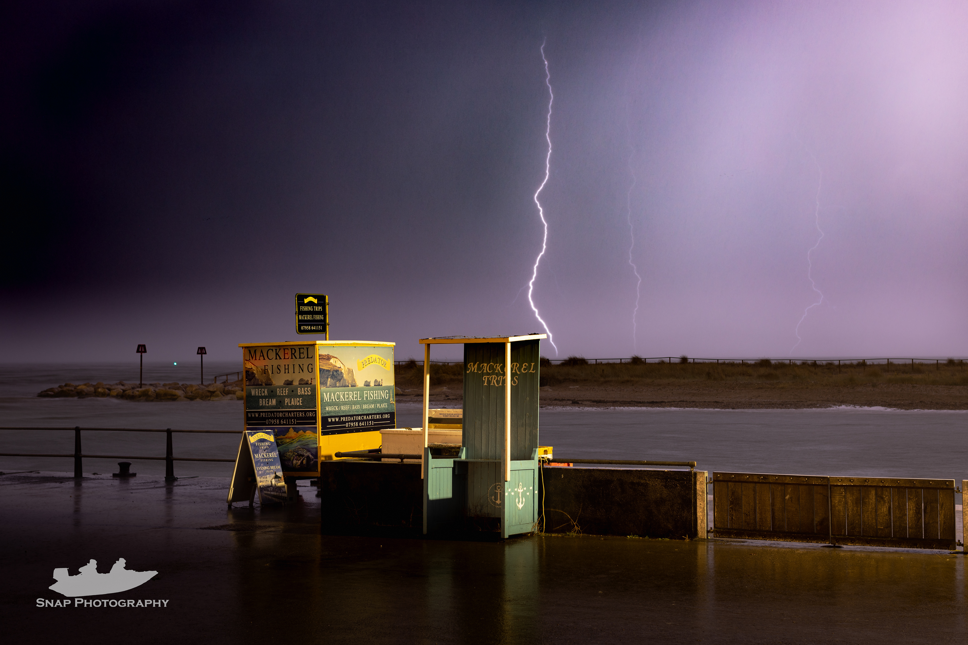 Thunder storm on Mudeford Quay 05/09/22