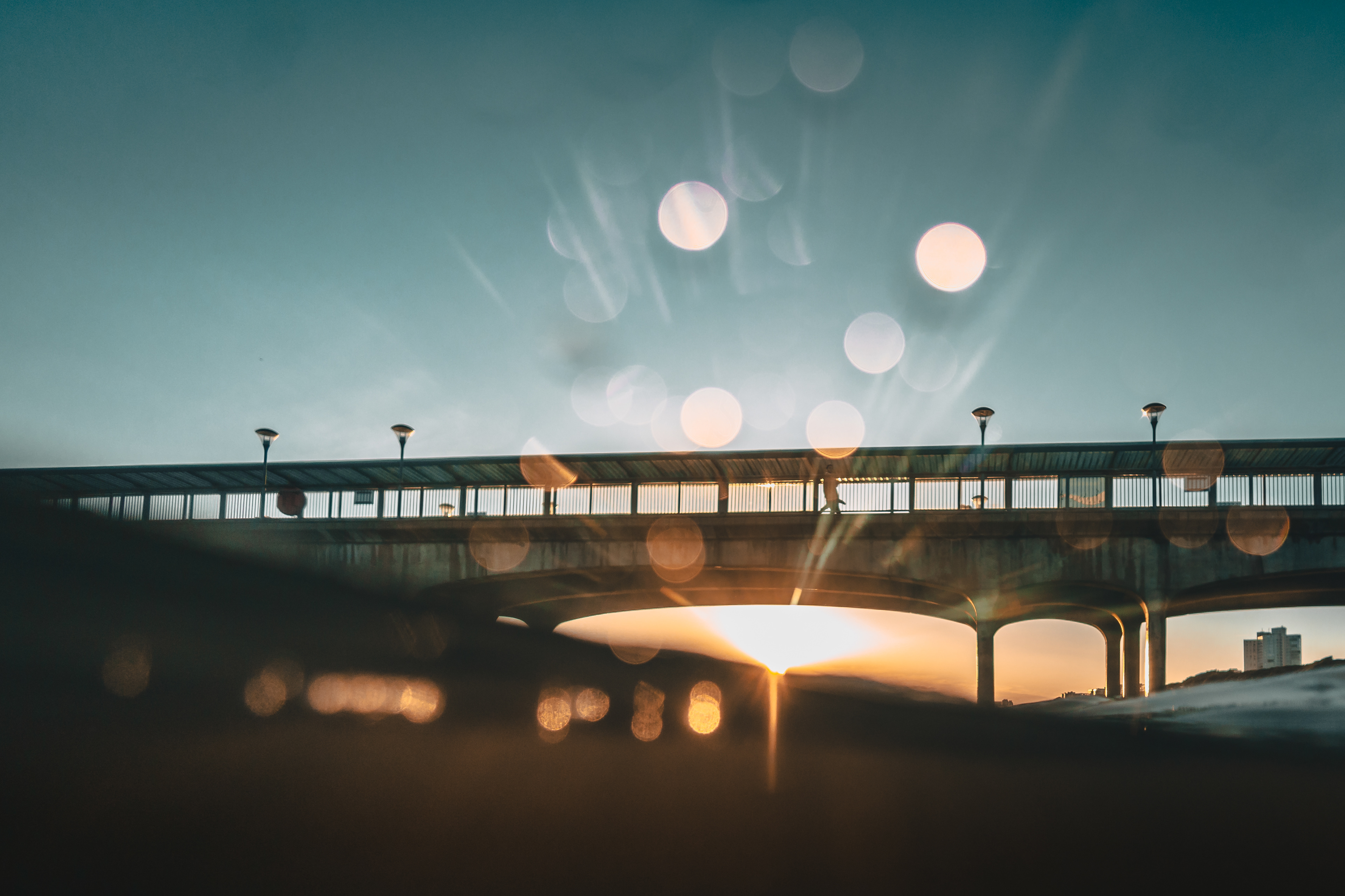 Boscombe pier sunset