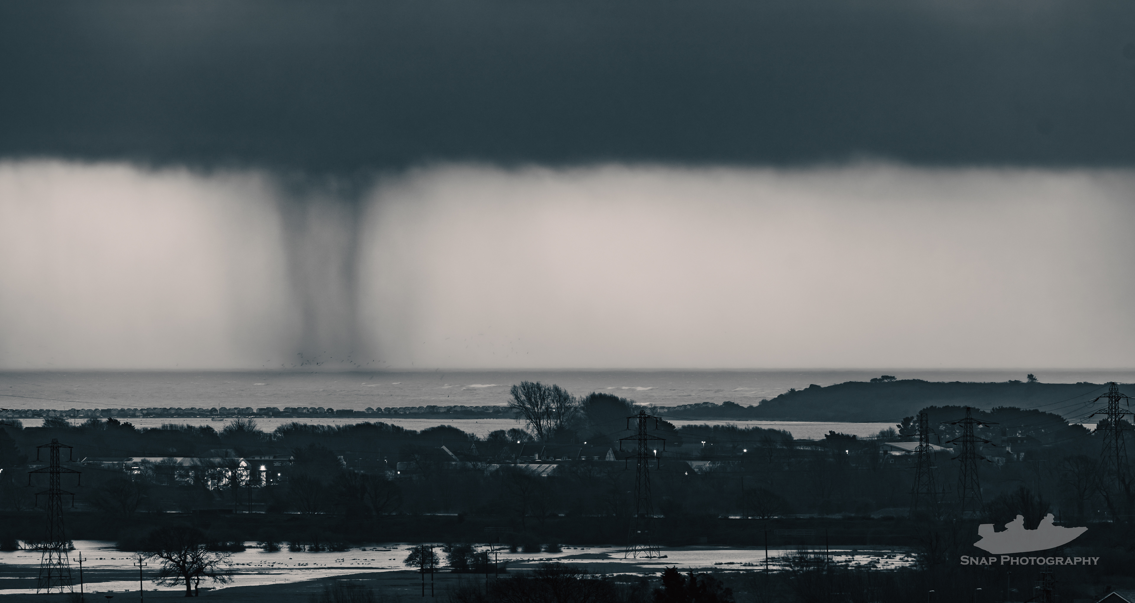 Downpour from St Catherine's Hill 