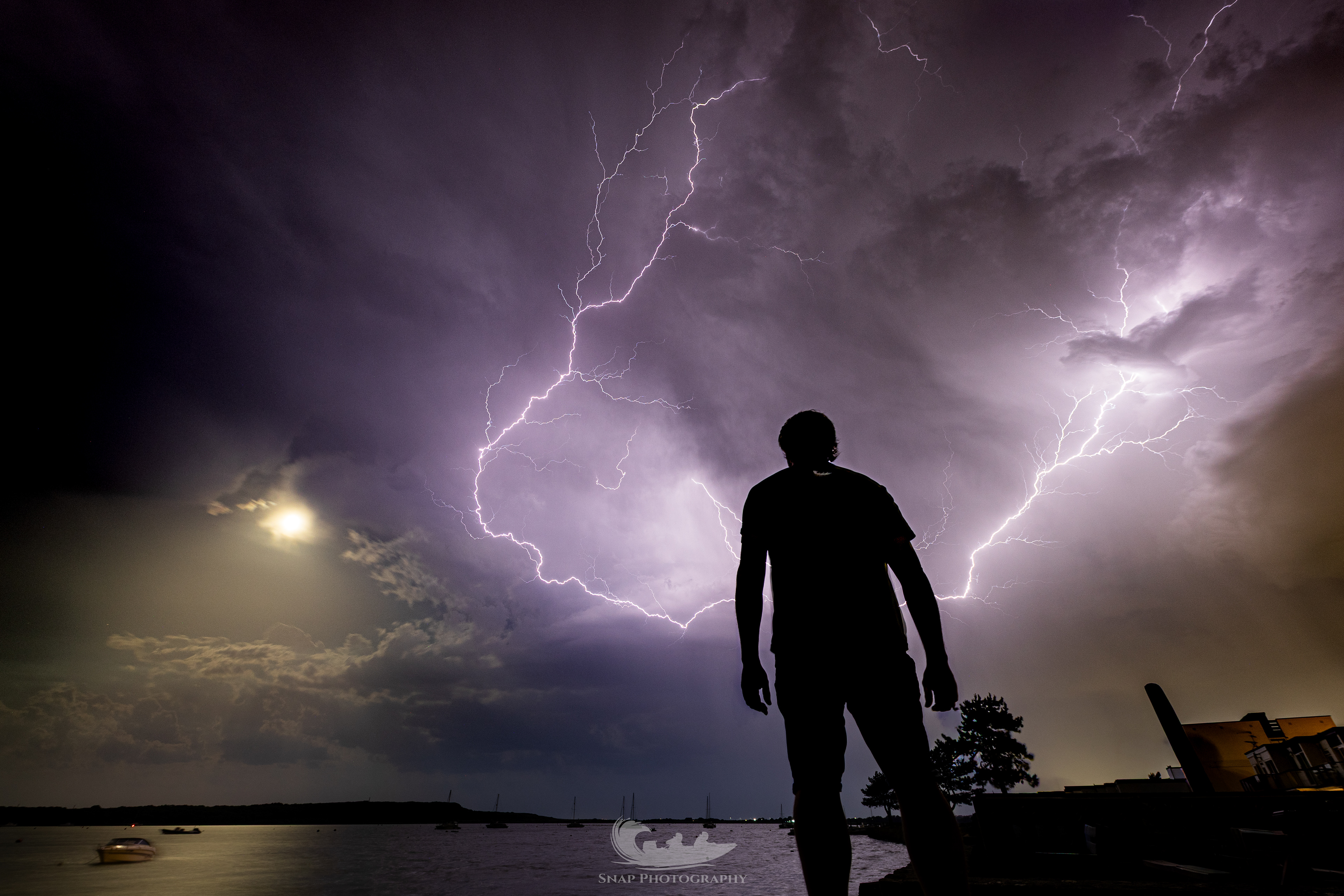 An epic storm over Christchurch harbour 