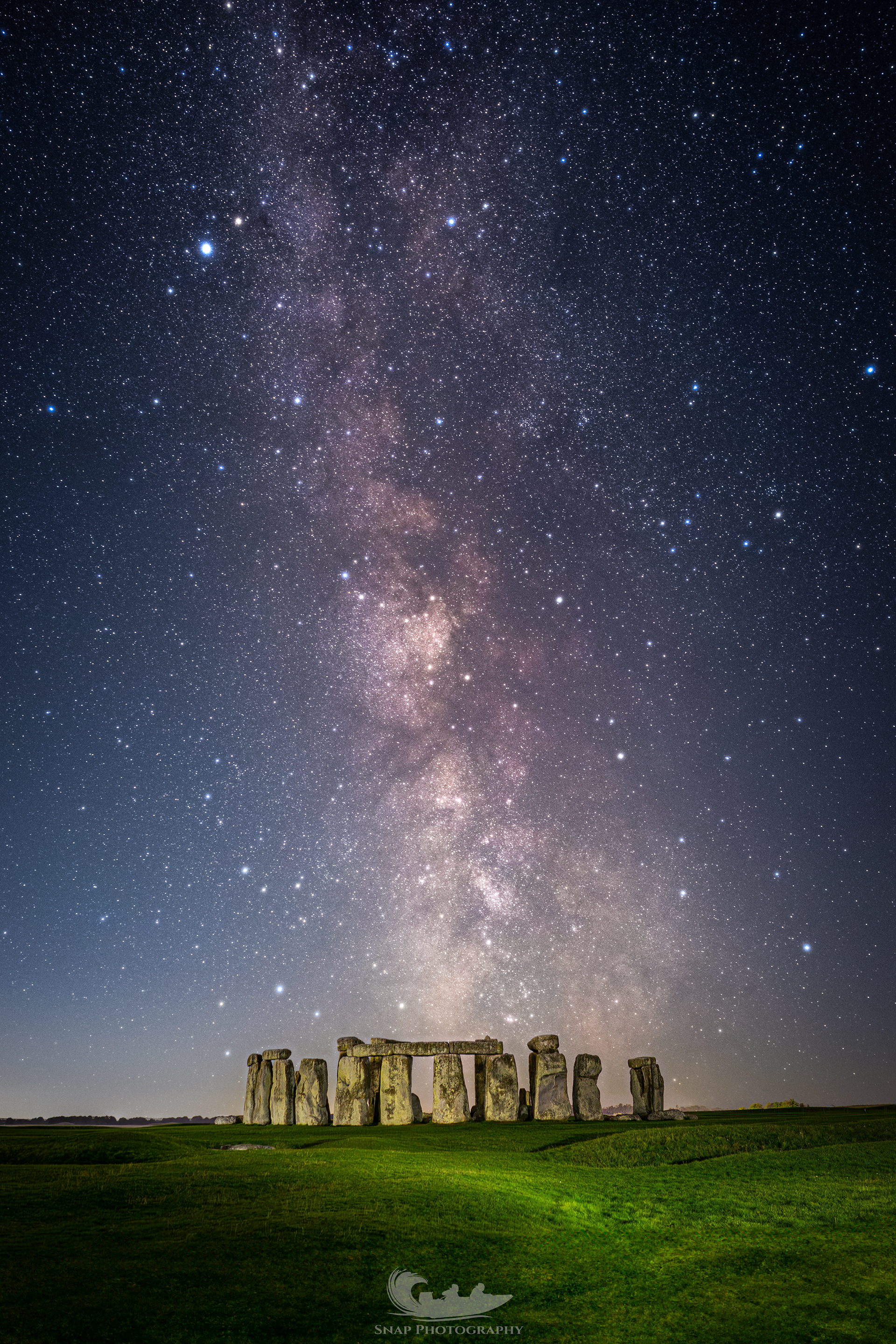 Milky Way over Stonehenge