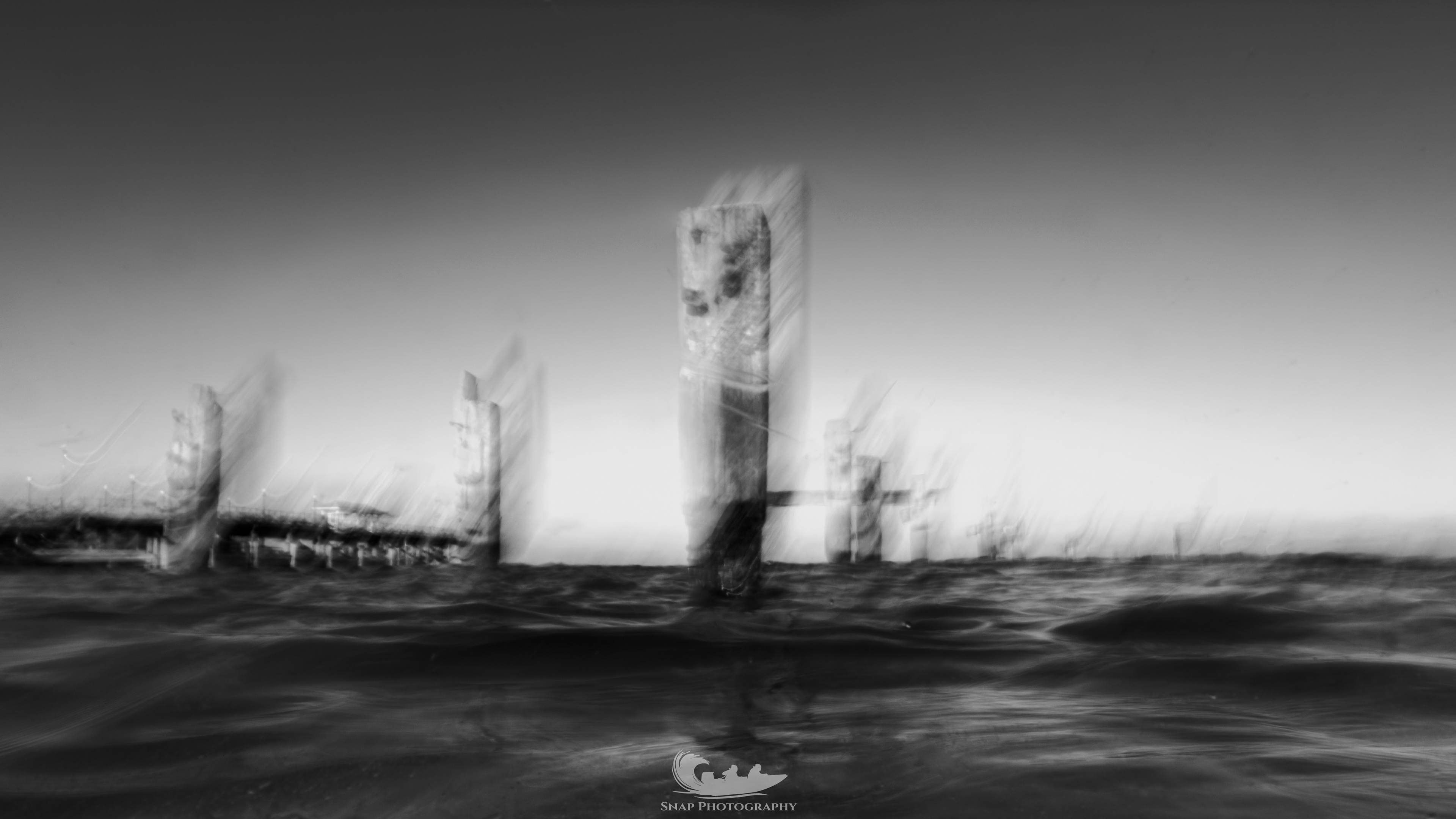 Swanage old pier long exposure