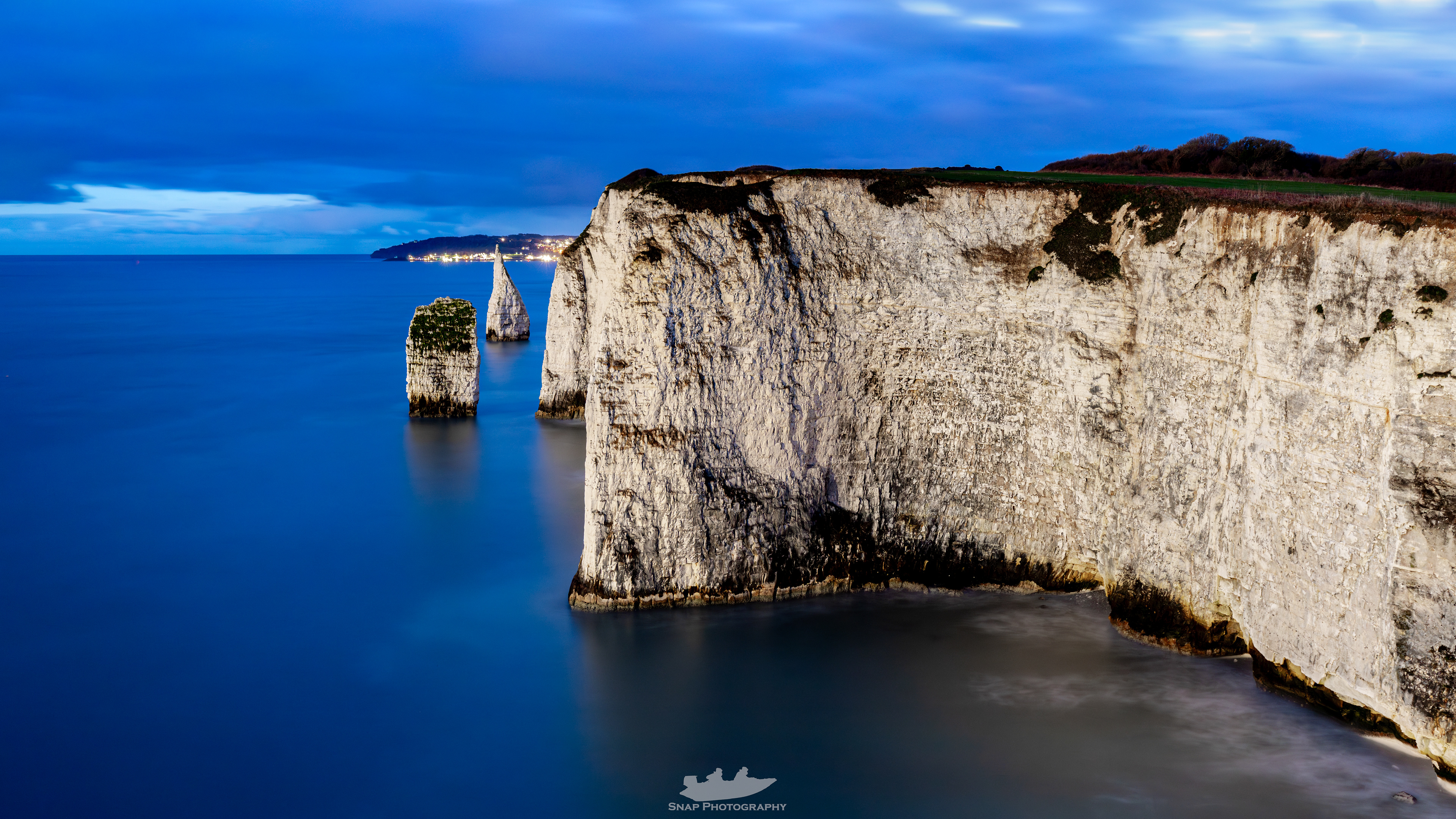 Old Harry to Swanage blue hour