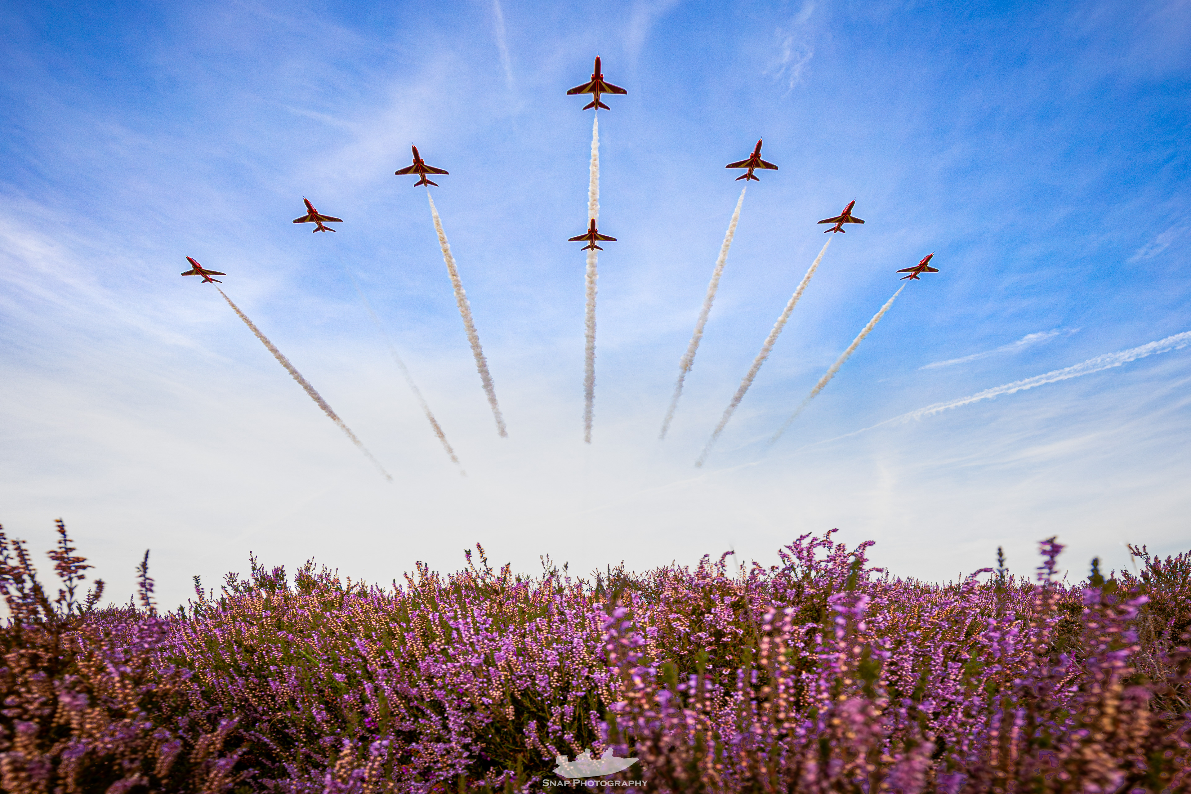 Red Arrows at Bournemouth air festival 2023