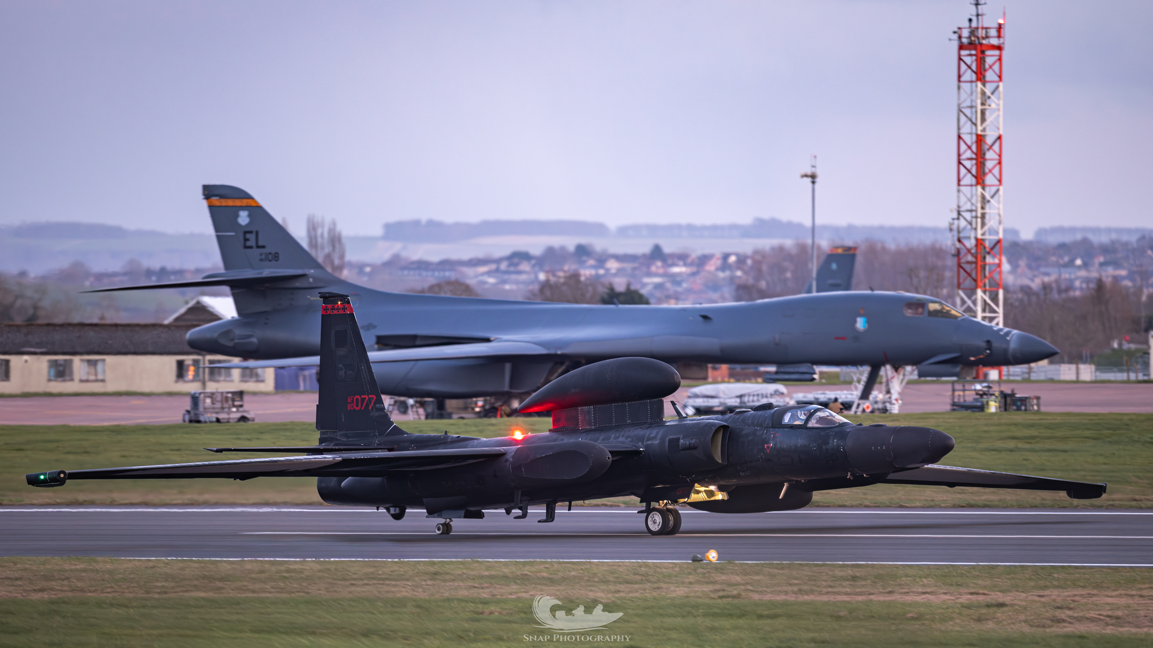 U2 Dragon lady landing at RAF Fairford