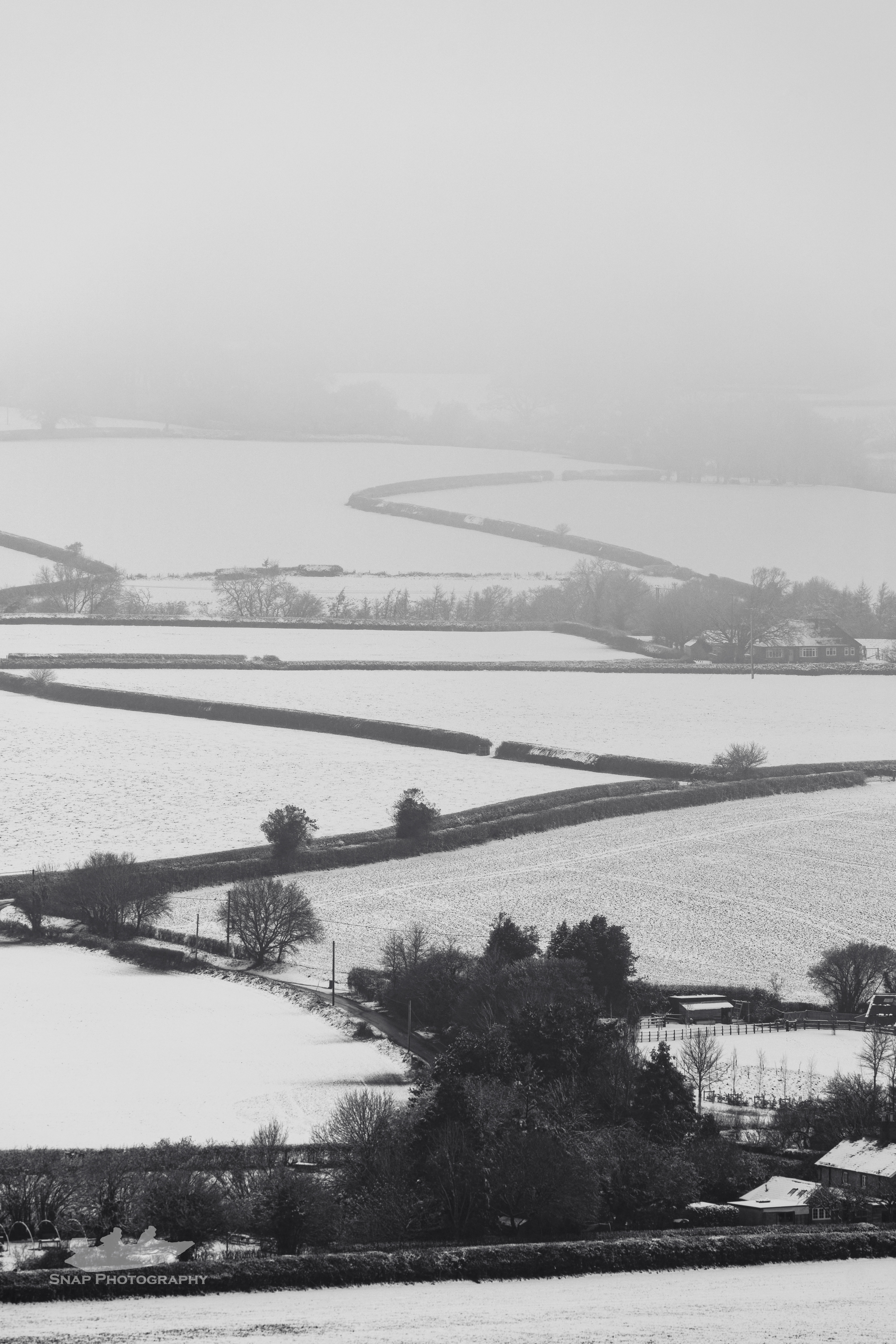 Leading lines upto zigzag hill. 