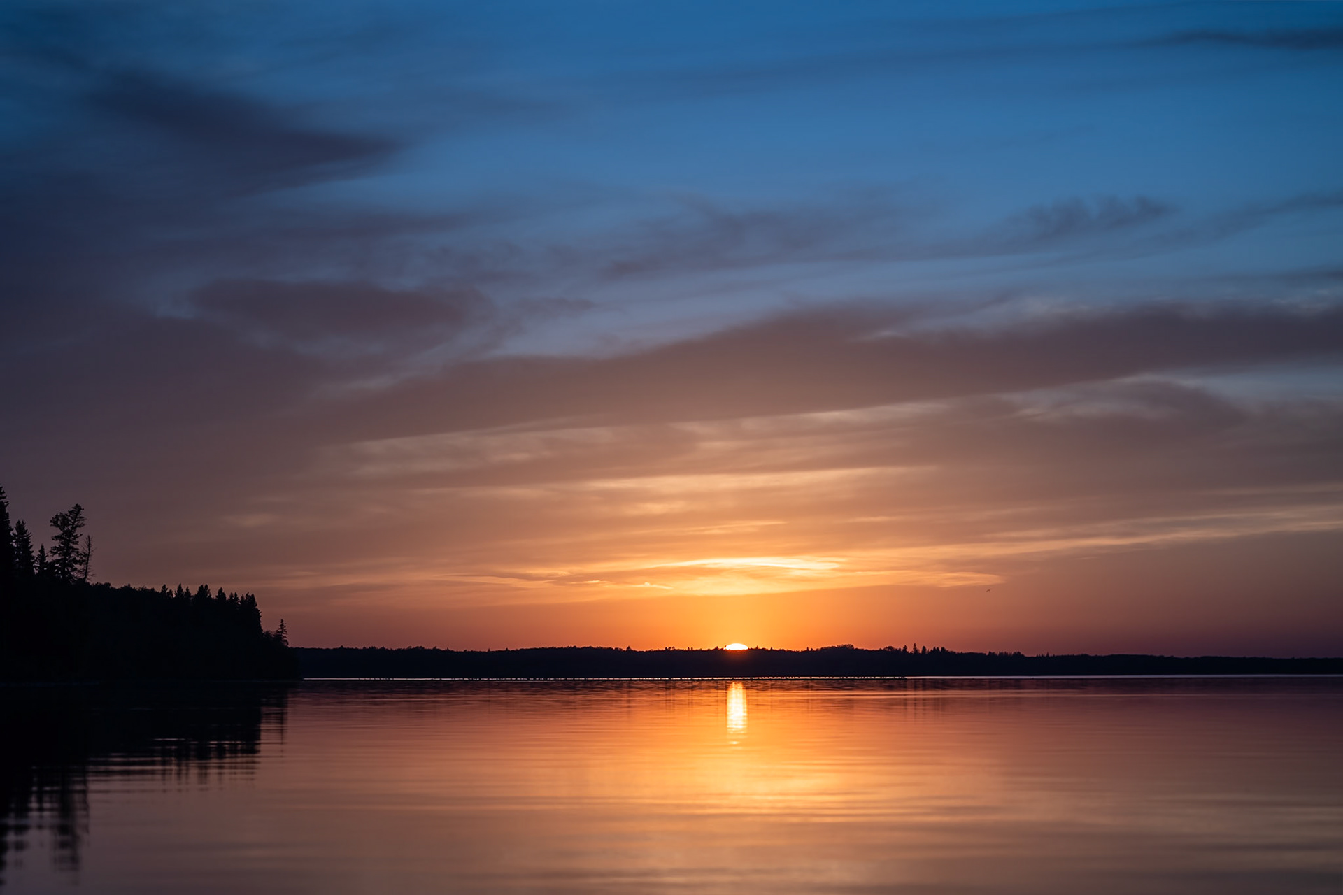 Sunset Wasagaming Main Pier Trail
