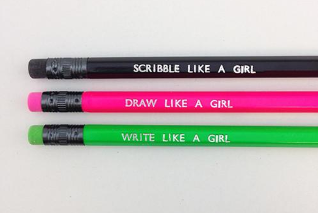 Like a Girl pencils