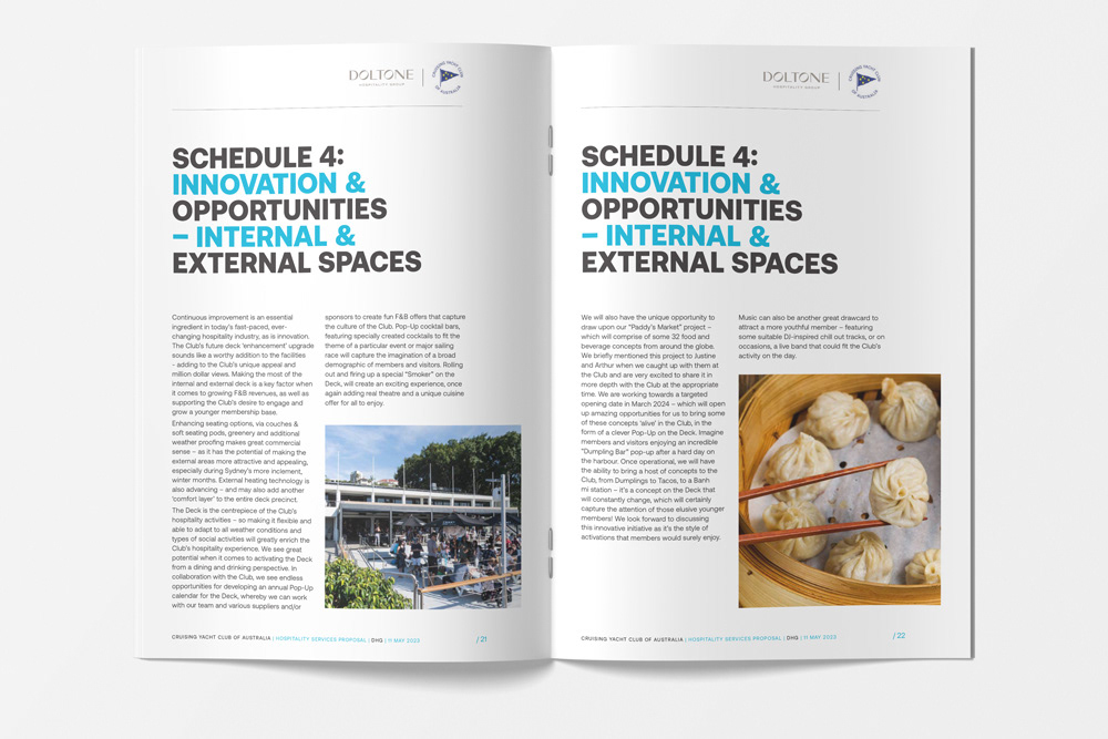 Doltone Hospitality Group – Cruising Yacht Club of Australia Tender