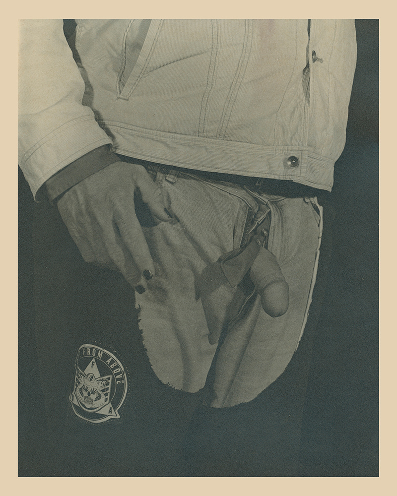 In Black Denim Chaps