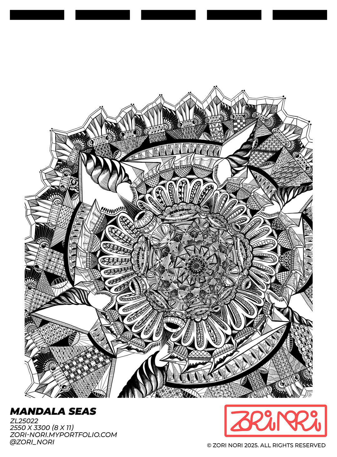 Mandala Seas Meditative Illustration