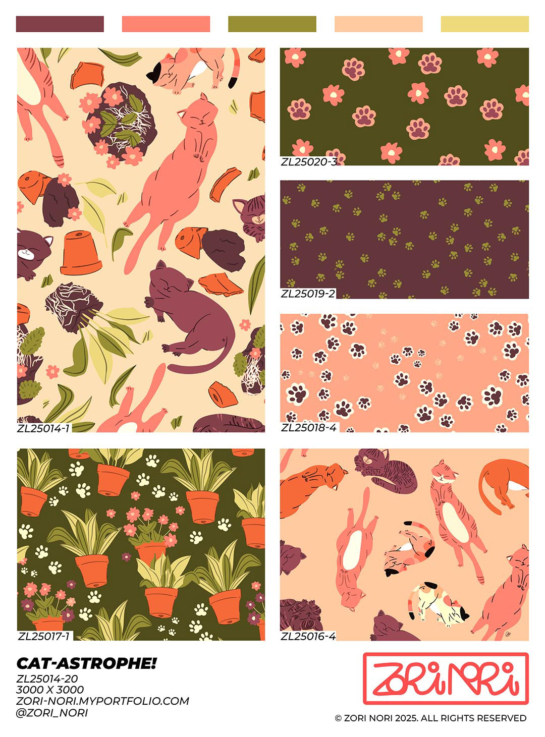 Cat-astrophe! Surface Pattern Collection