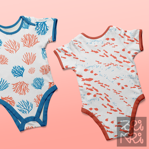 Oceanic Symphony Baby Onesie