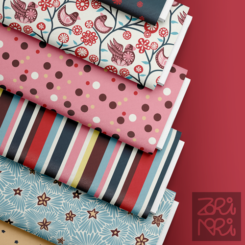 Winterfolk Tapestry Surface Pattern Collection