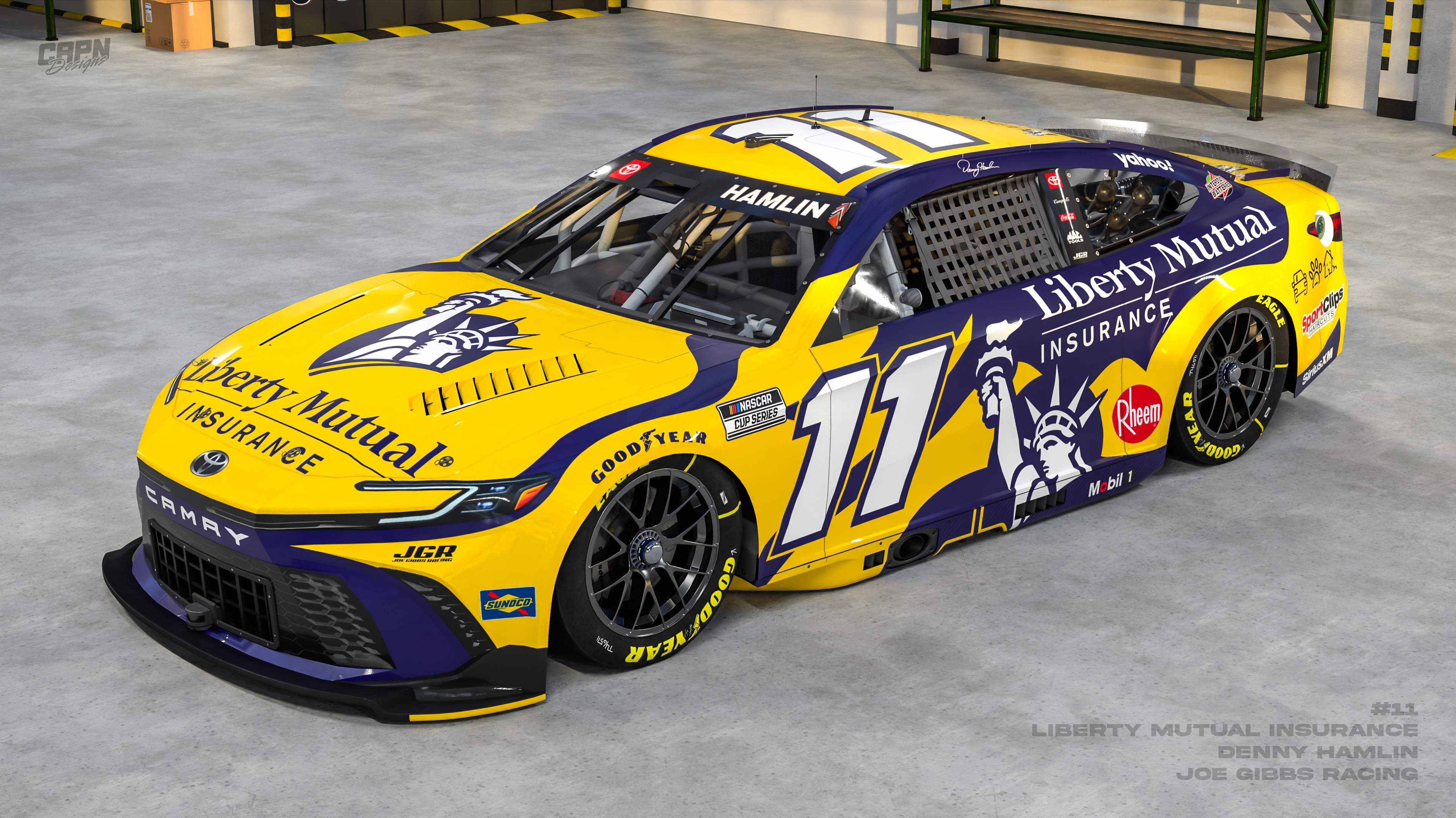 Denny Hamlin #11 Liberty Mutual