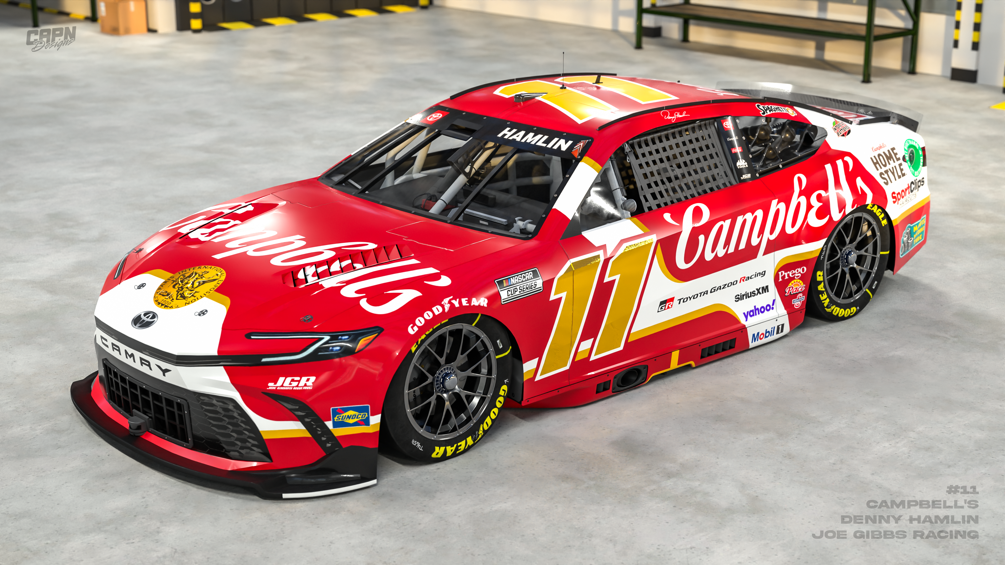 Denny Hamlin #11 Campbell's