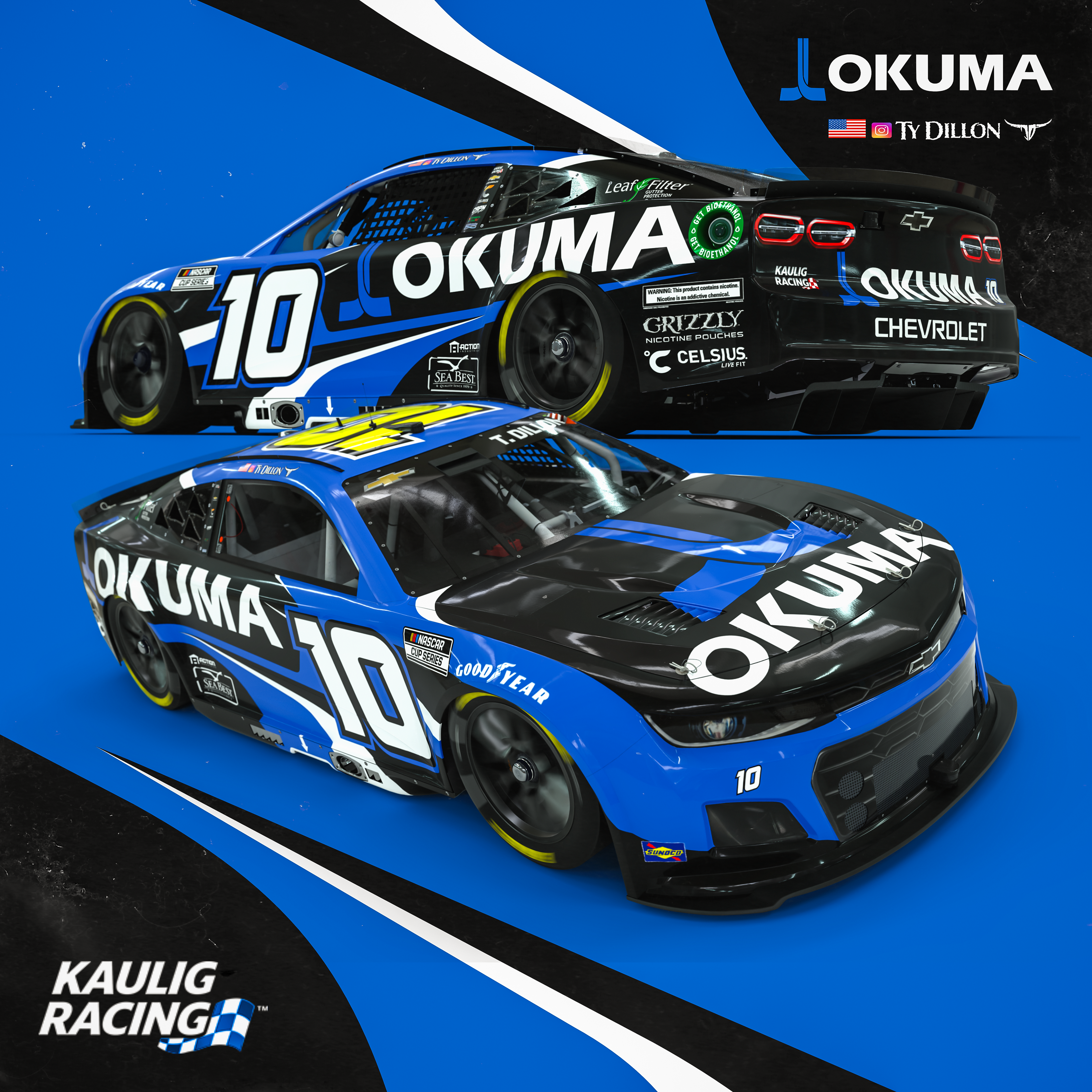Ty Dillon #10 Okuma