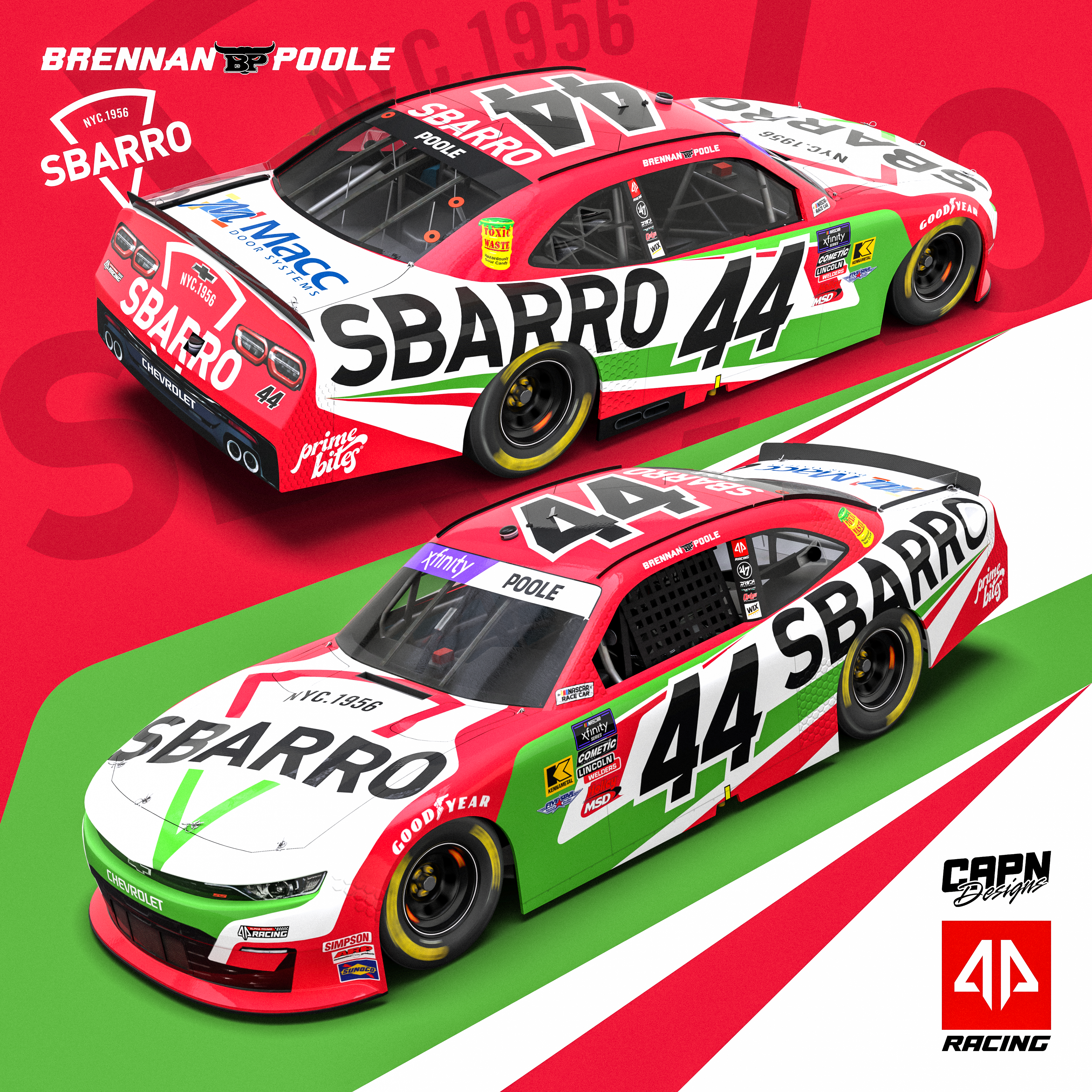 Brennan Poole #44 Sbarro