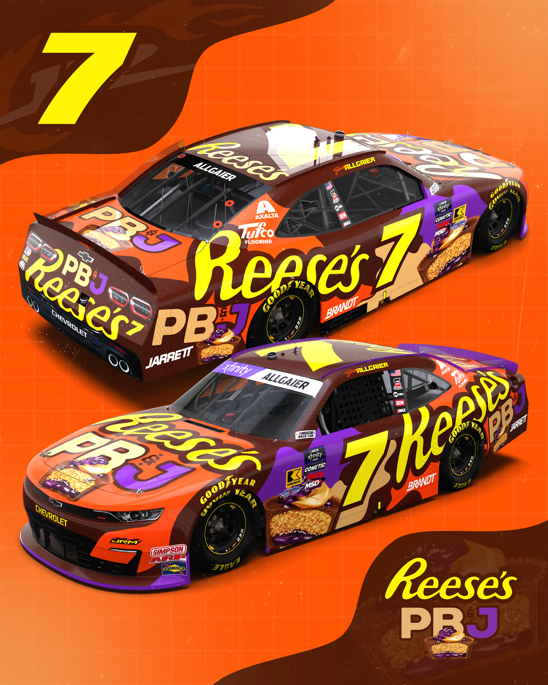 Justin Allgaier #7 Reese's