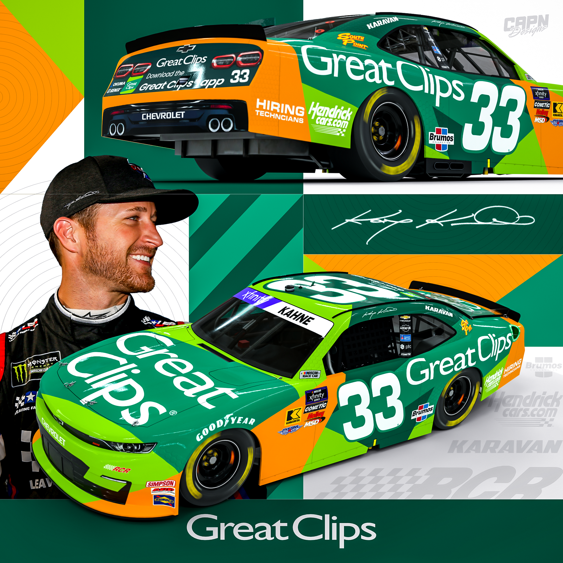Kasey Kahne #33 Great Clips