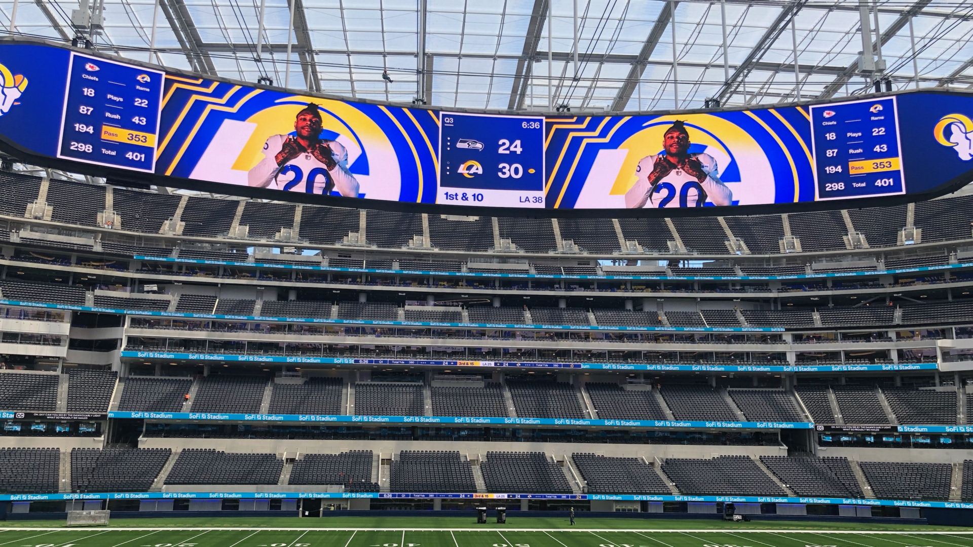 Dakota Hopkins  Motion Designer / Compositor - Los Angeles Rams Stadium  Graphics