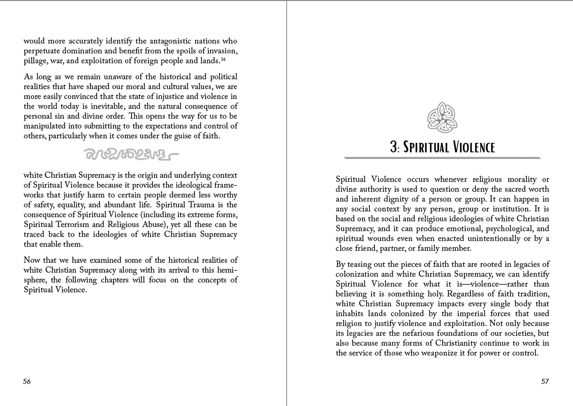 interior pages: chapters showing headpiece and sink at chapter start, and fleuron