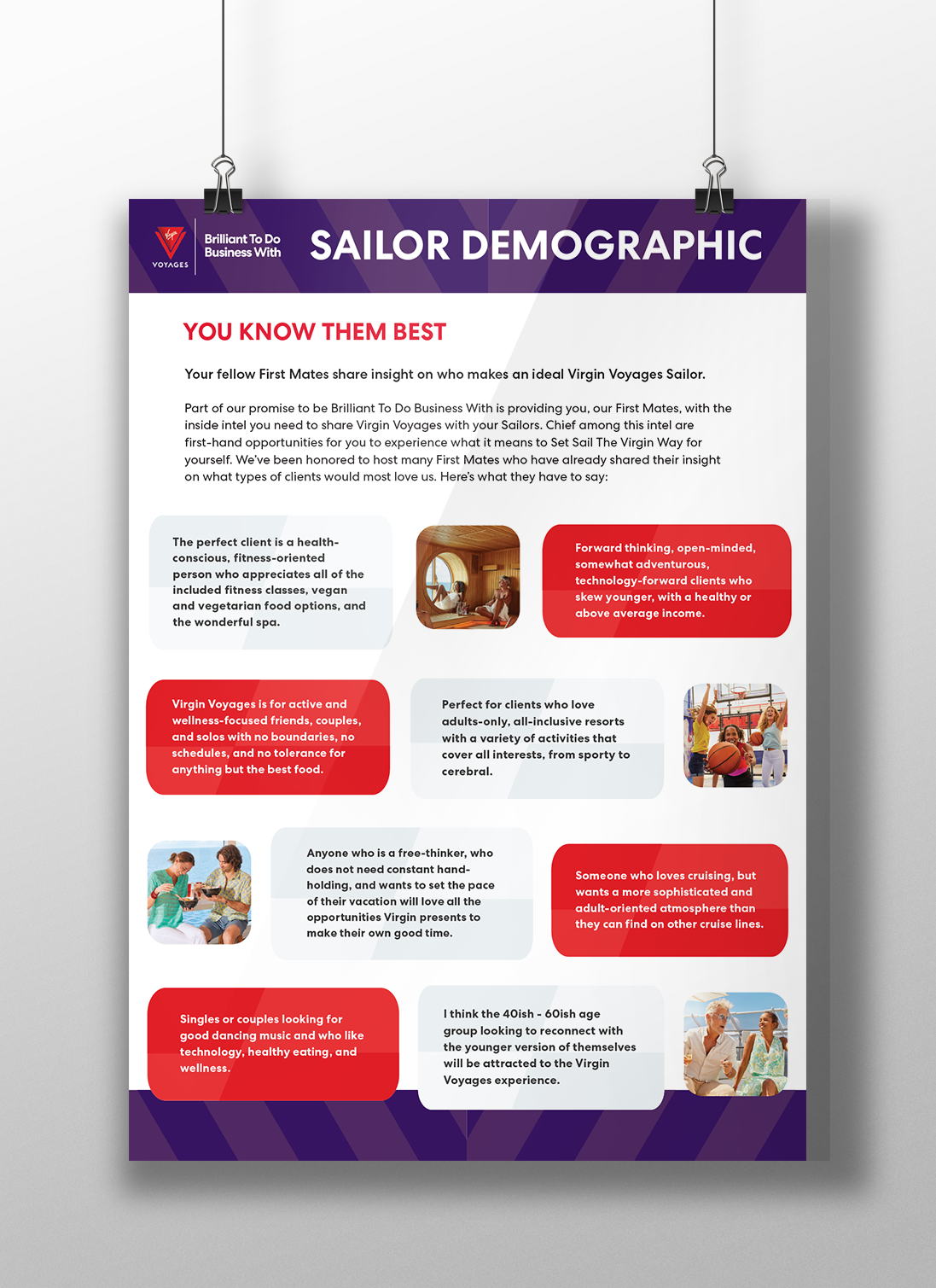 Sailor Demographic Poster for our Sales Team
