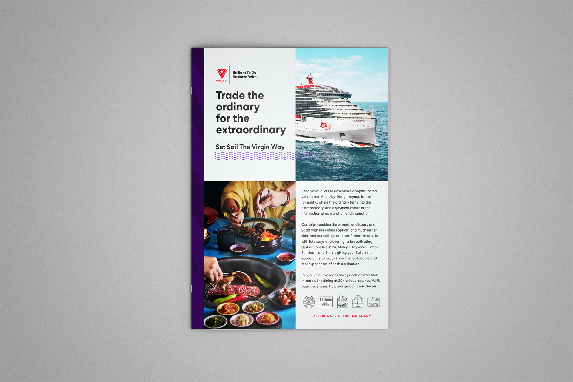 Full page ad for Travel Weekly US