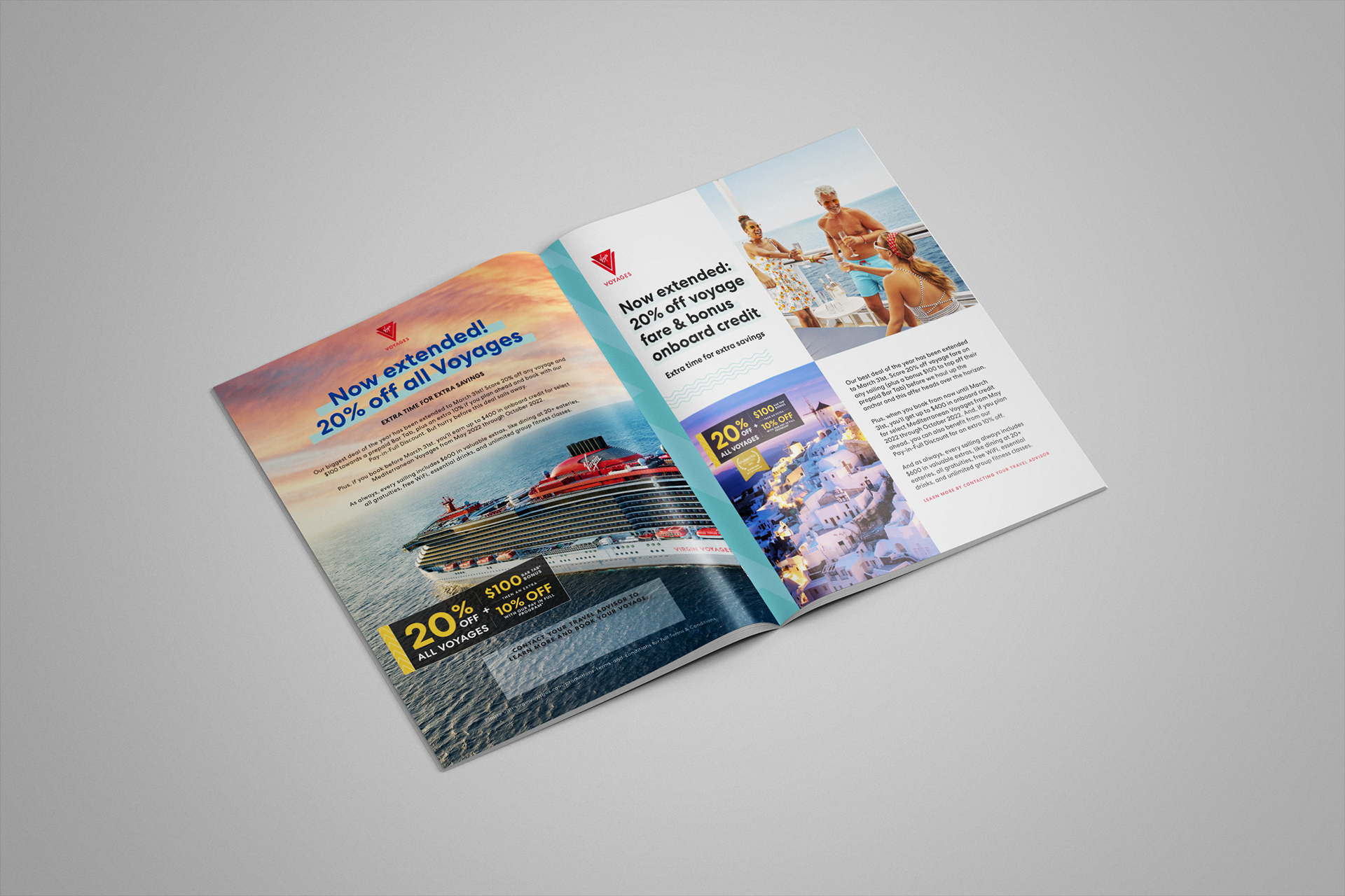2 page spread for Travel Weekly