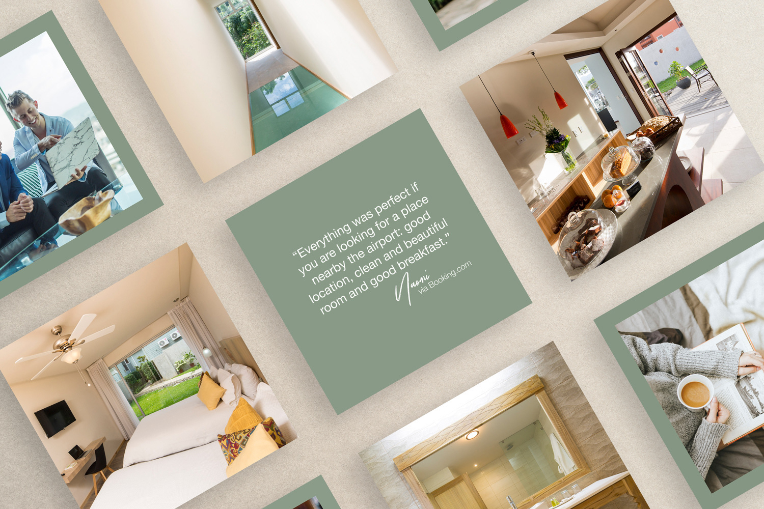 Social media design and management for a boutique hotel, Hotel Villa Los Candiles in San Jose, Costa Rica.