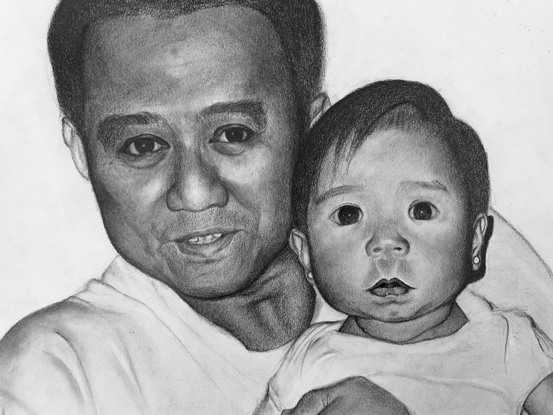 Drawing of me and my dad.