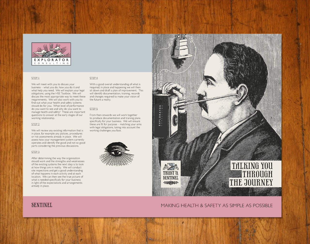 Leaflet design and illustration