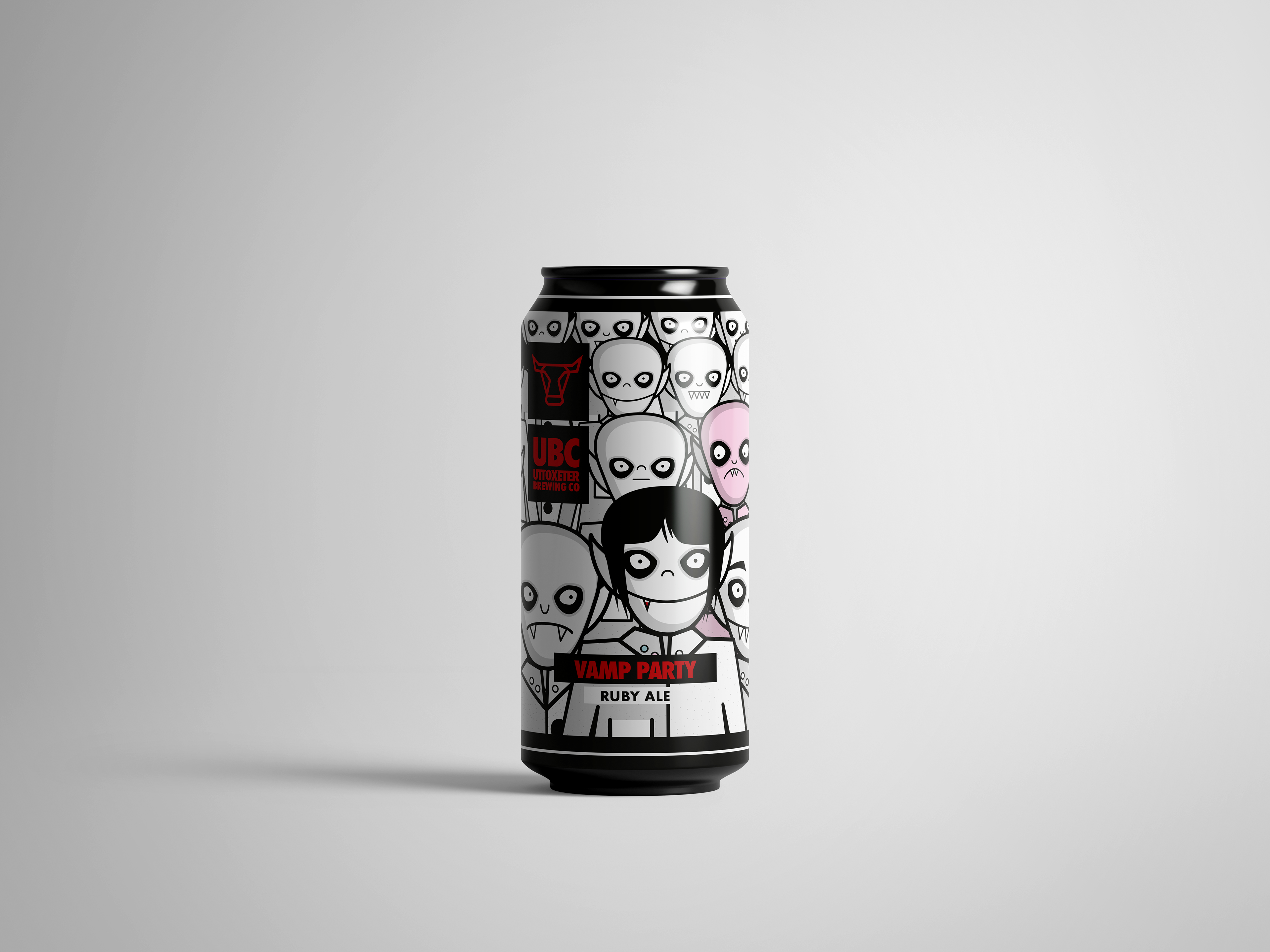 Uttoxeter Brewing Company Beer Can Design and illustration