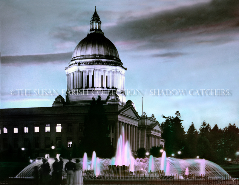 FOUNTAIN ON THE GROUNDS OF THE CAPITOL CAMPUS BY MERLE JUNK