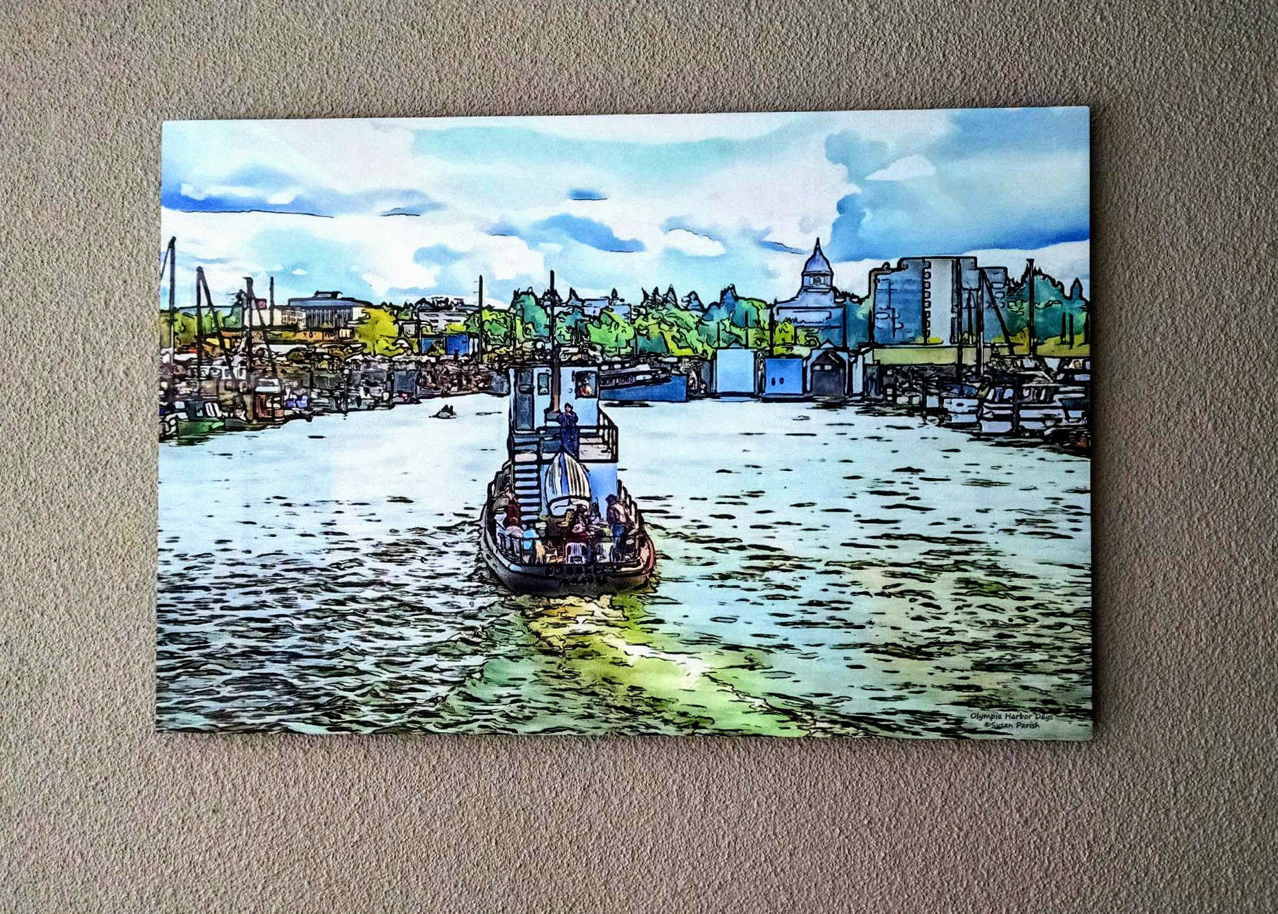 Art on Metal - Outdoor Patio in Private Collection