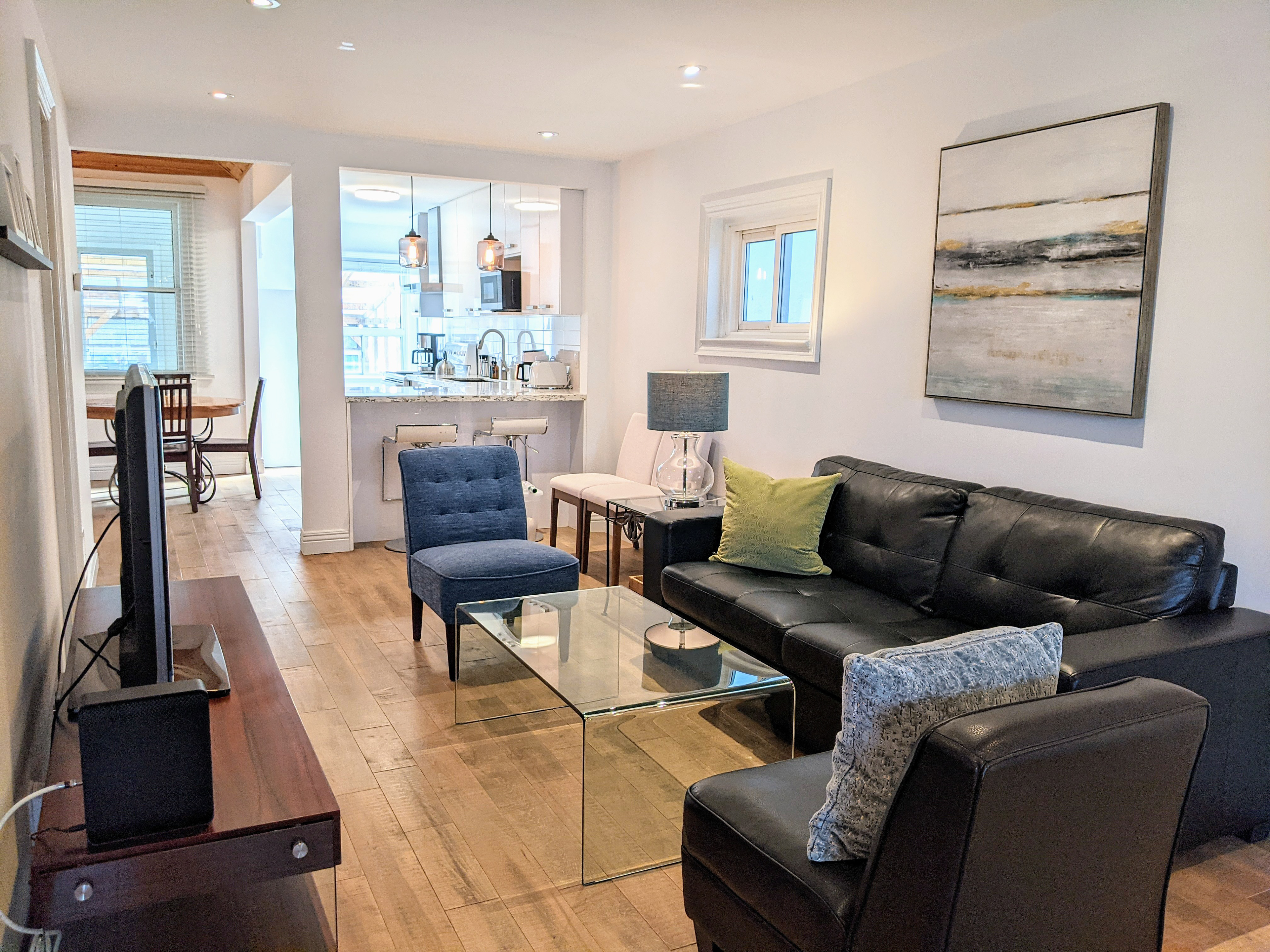 Living room at 53 Sixteenth Street, New Toronto, Toronto