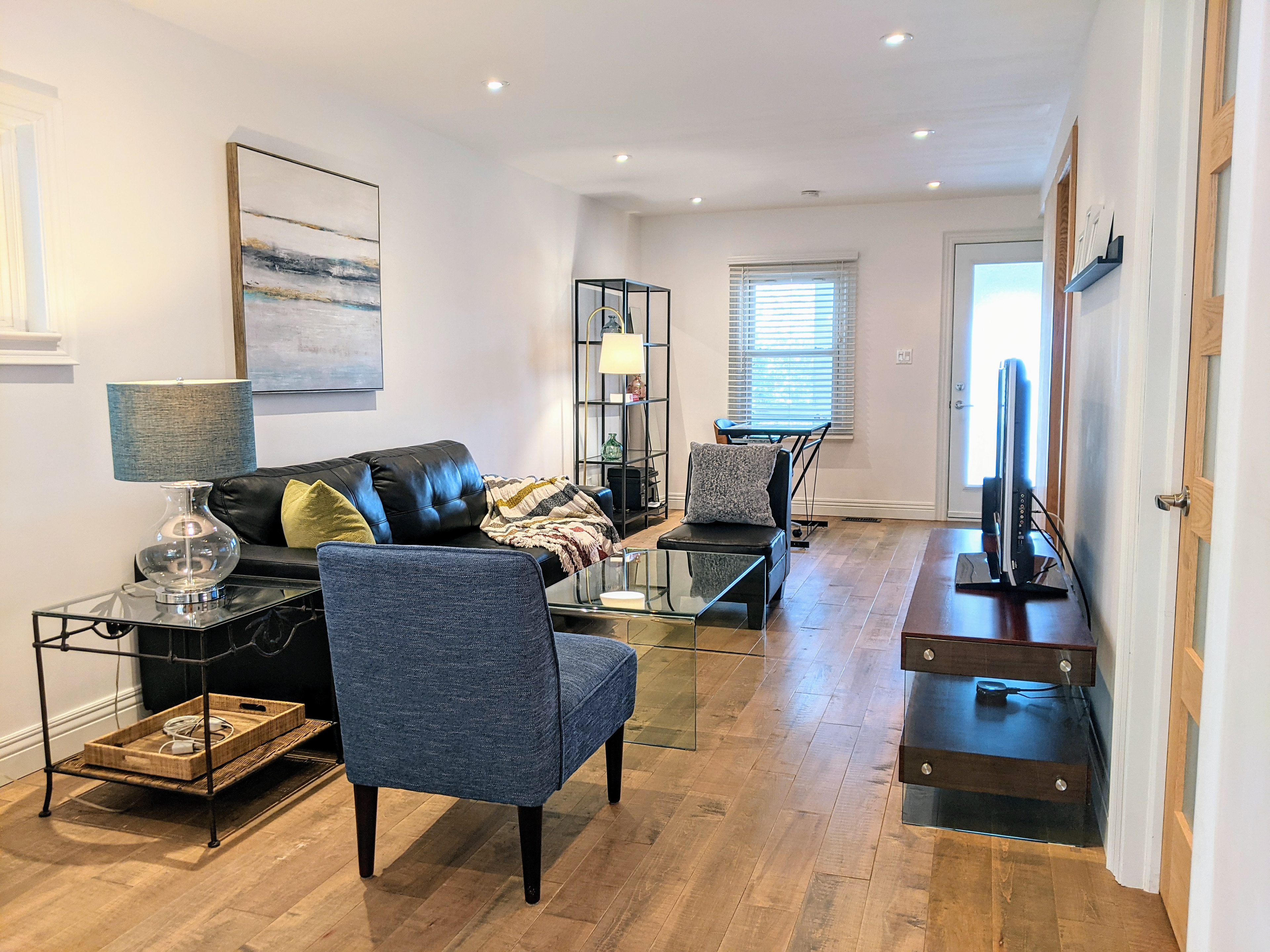 Living room at 53 Sixteenth Street, New Toronto, Toronto