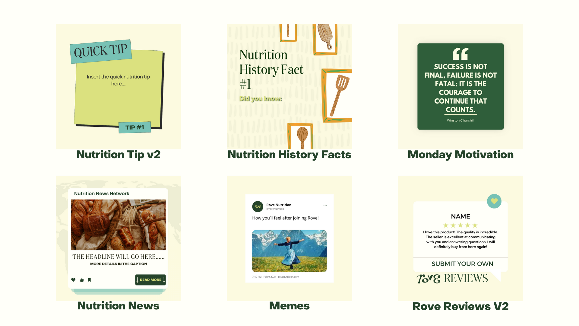 Rove Social Media Content Samples