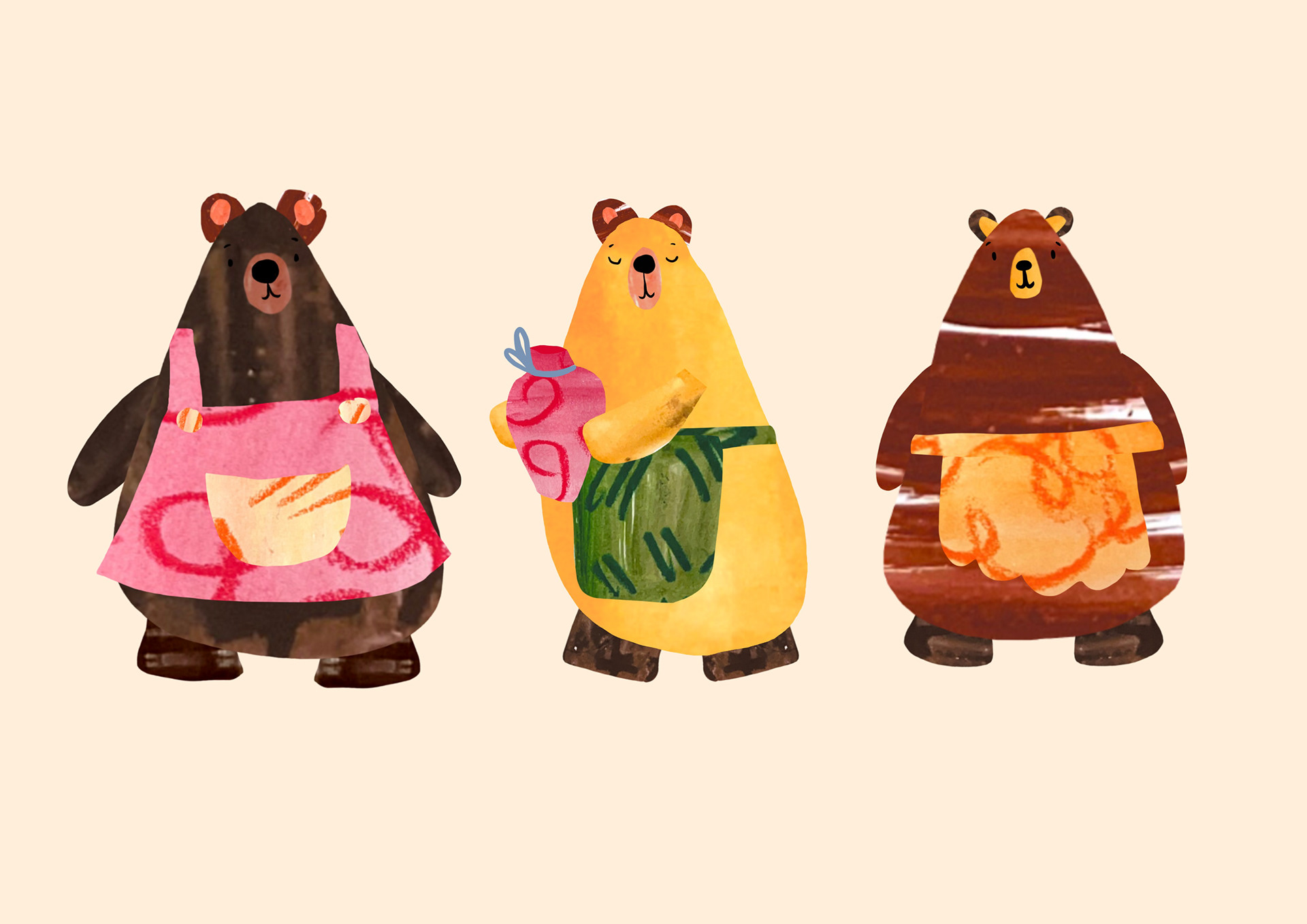 Character Collage Illustration