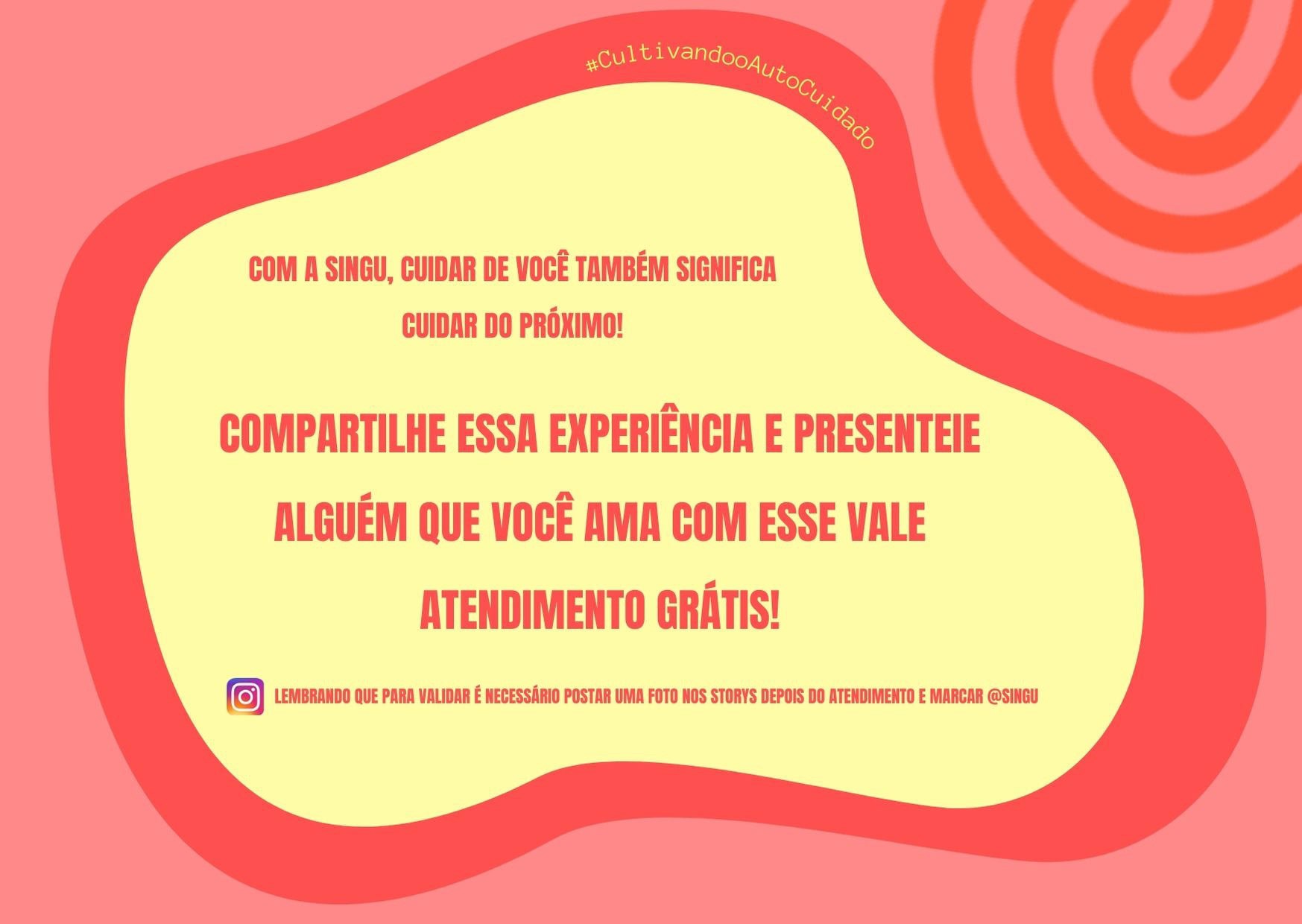 Promoção para divulgação: Vale presente Singu